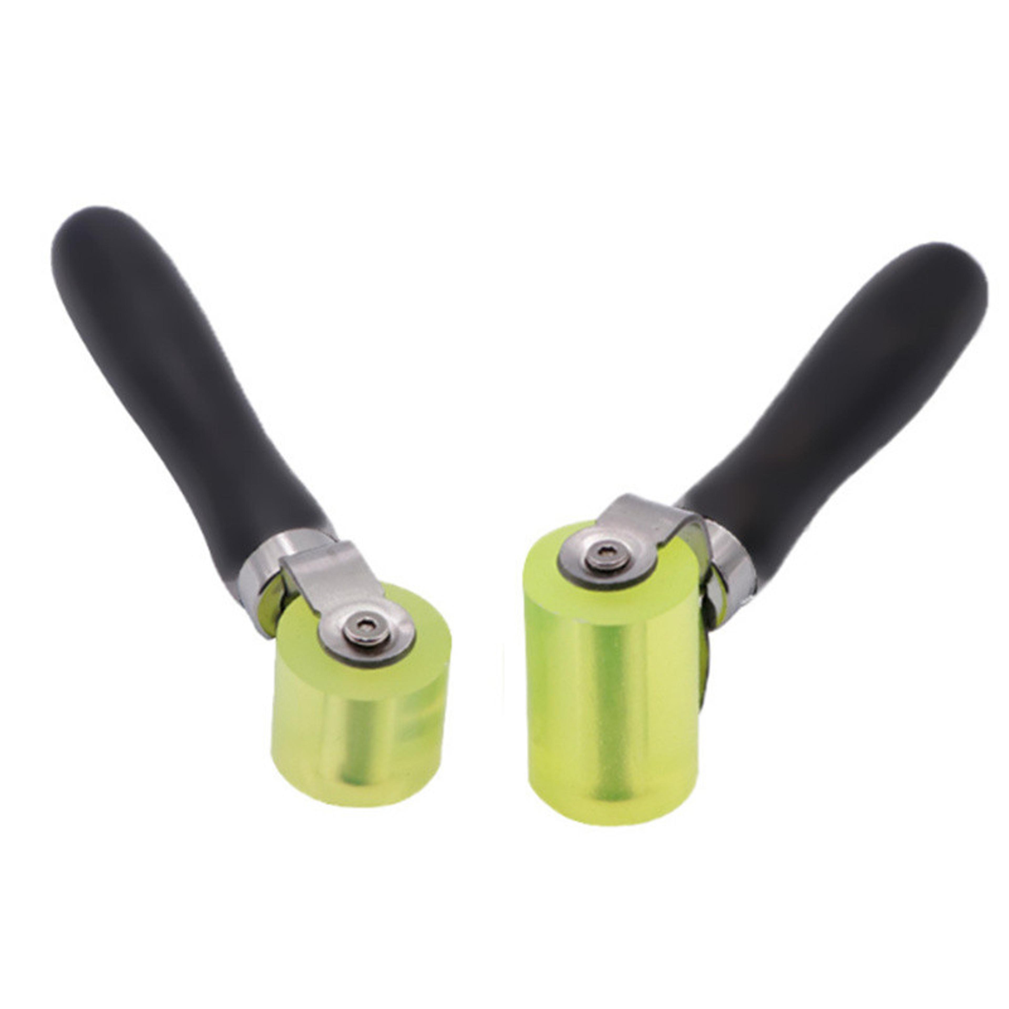sound deadening tool, durable car soundproofing pressure roller, black rubber roller