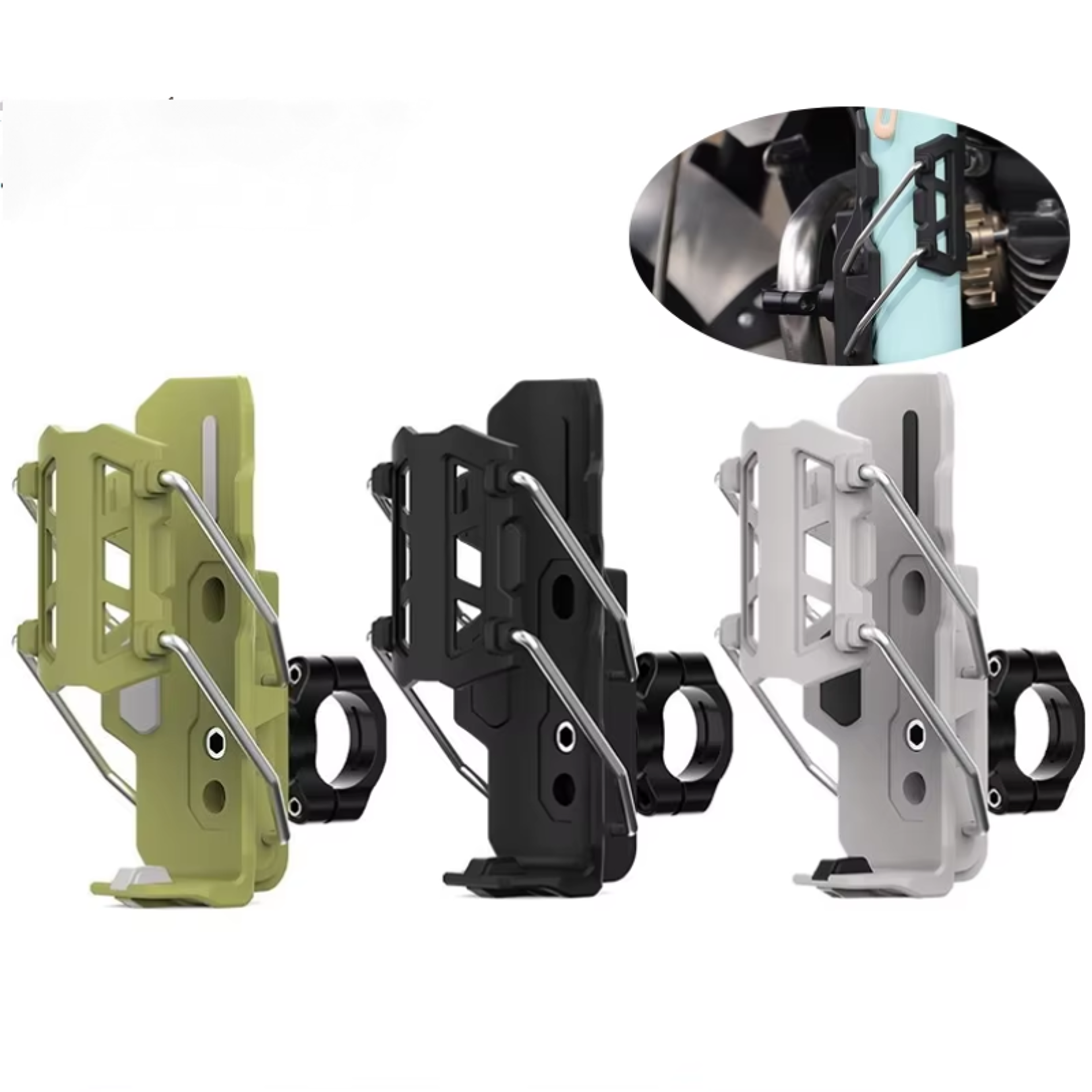 universal bike cup cage with adjustable handlebar for motorcycles and mtb road cycling
