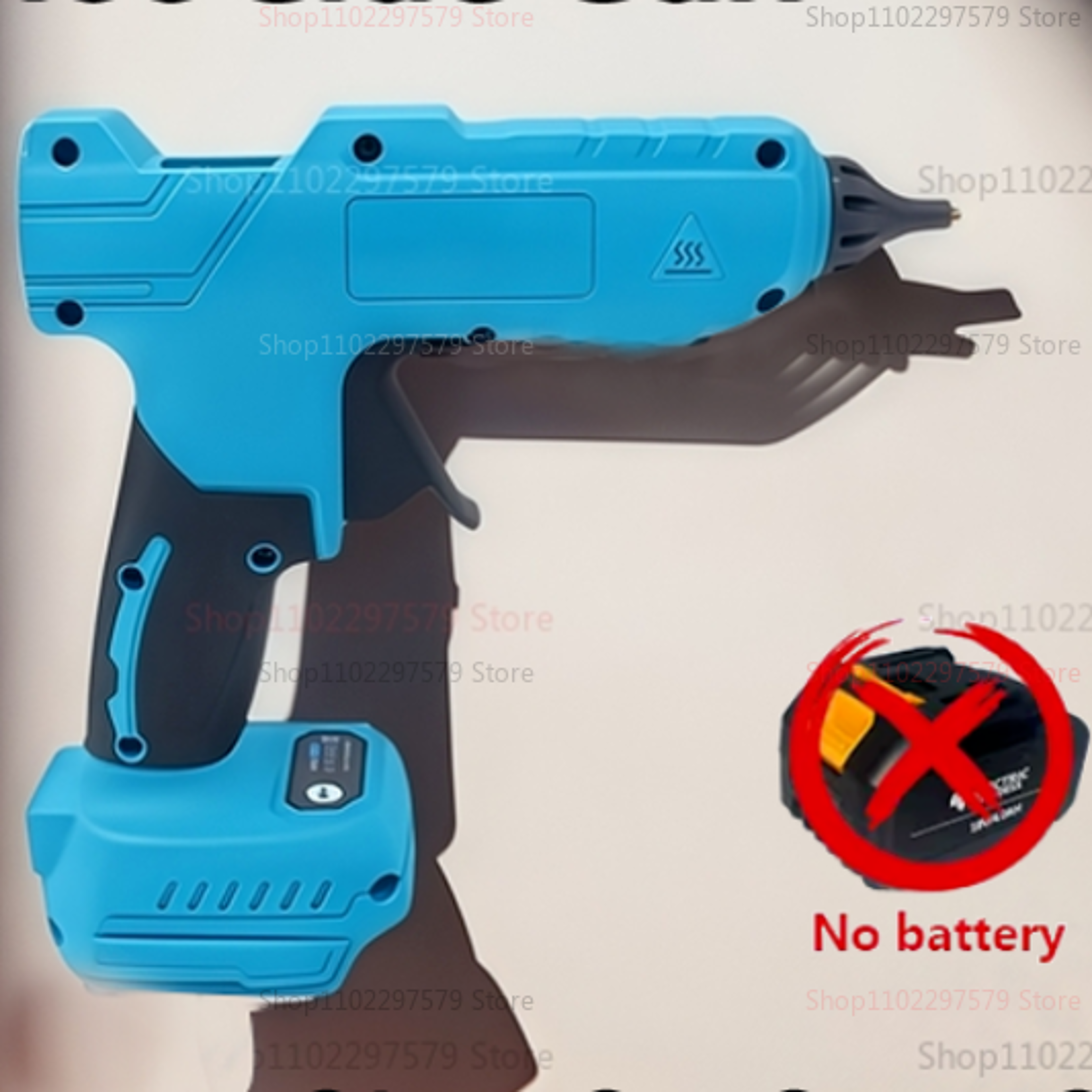 durable wireless electric melt glue gun, handheld craft tool, fast heating, with glue gun holder for home repair
