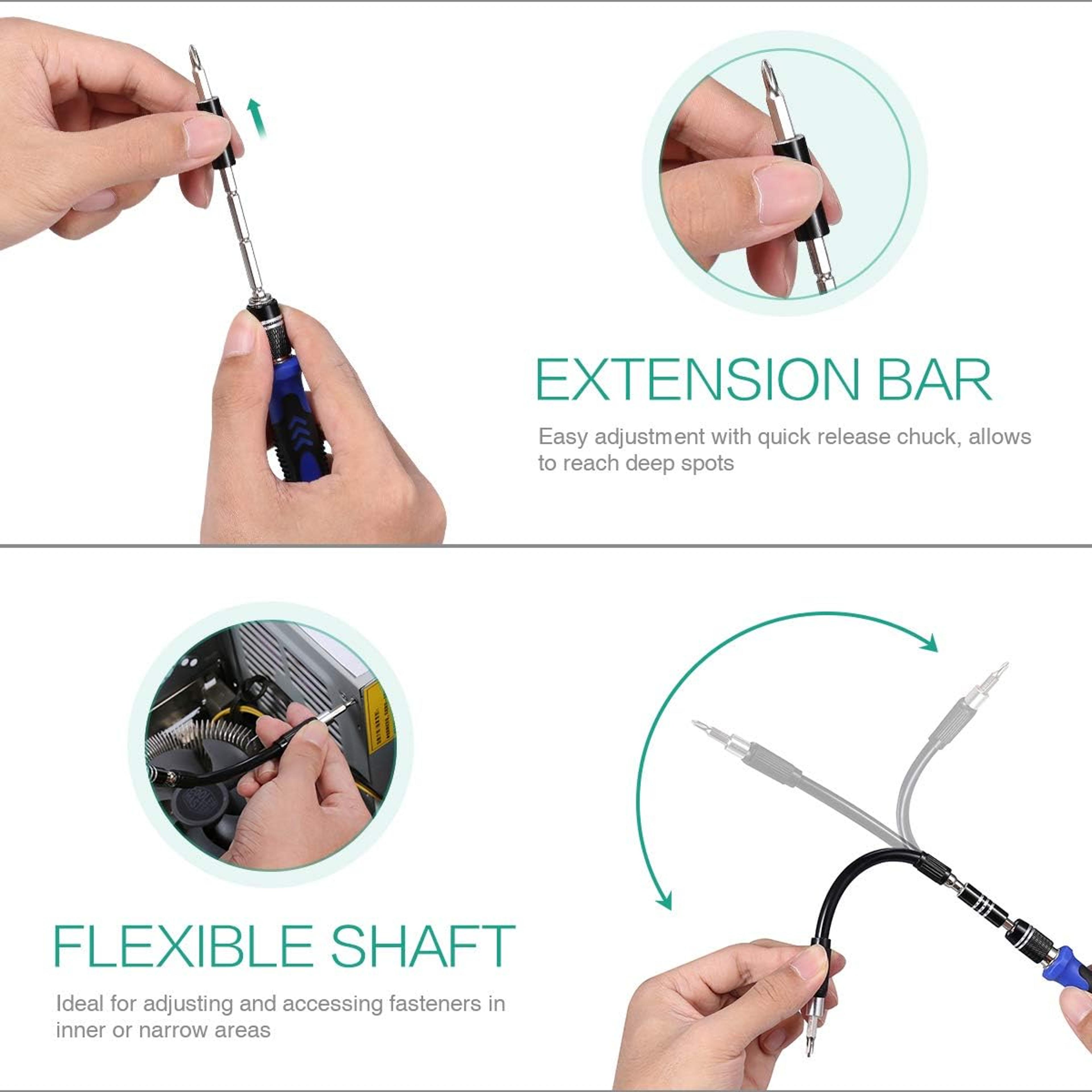 Magnetic Screwdriver Set Repair Tool Kit With Torx Phillips  Hex Bits For IPhone Xiaomi Jewelry  PC