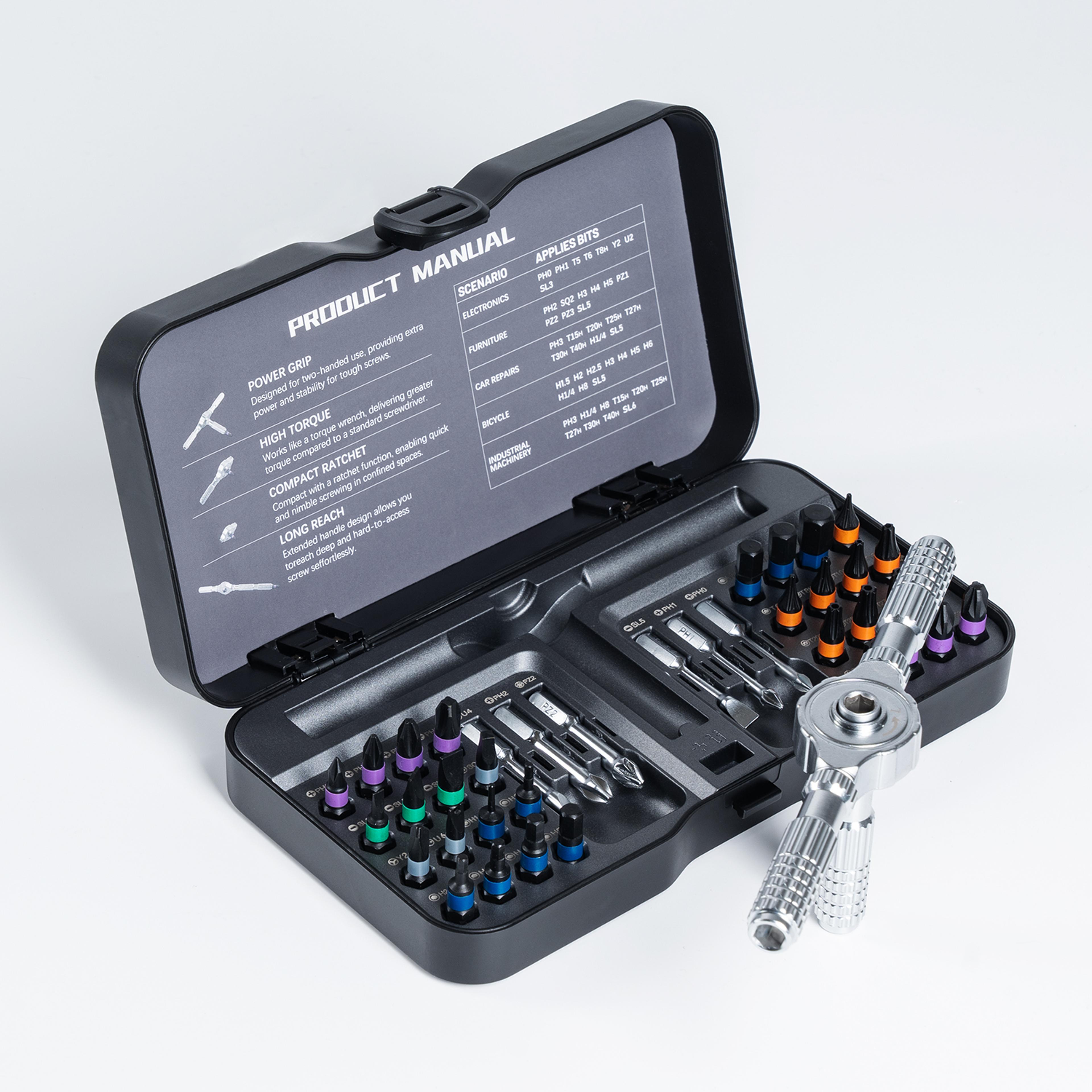 Mini Repair Tool Kit With MultiMagnetic Bits Multifunction Ratchet Screwdriver Set For IPhone PC Ho 7