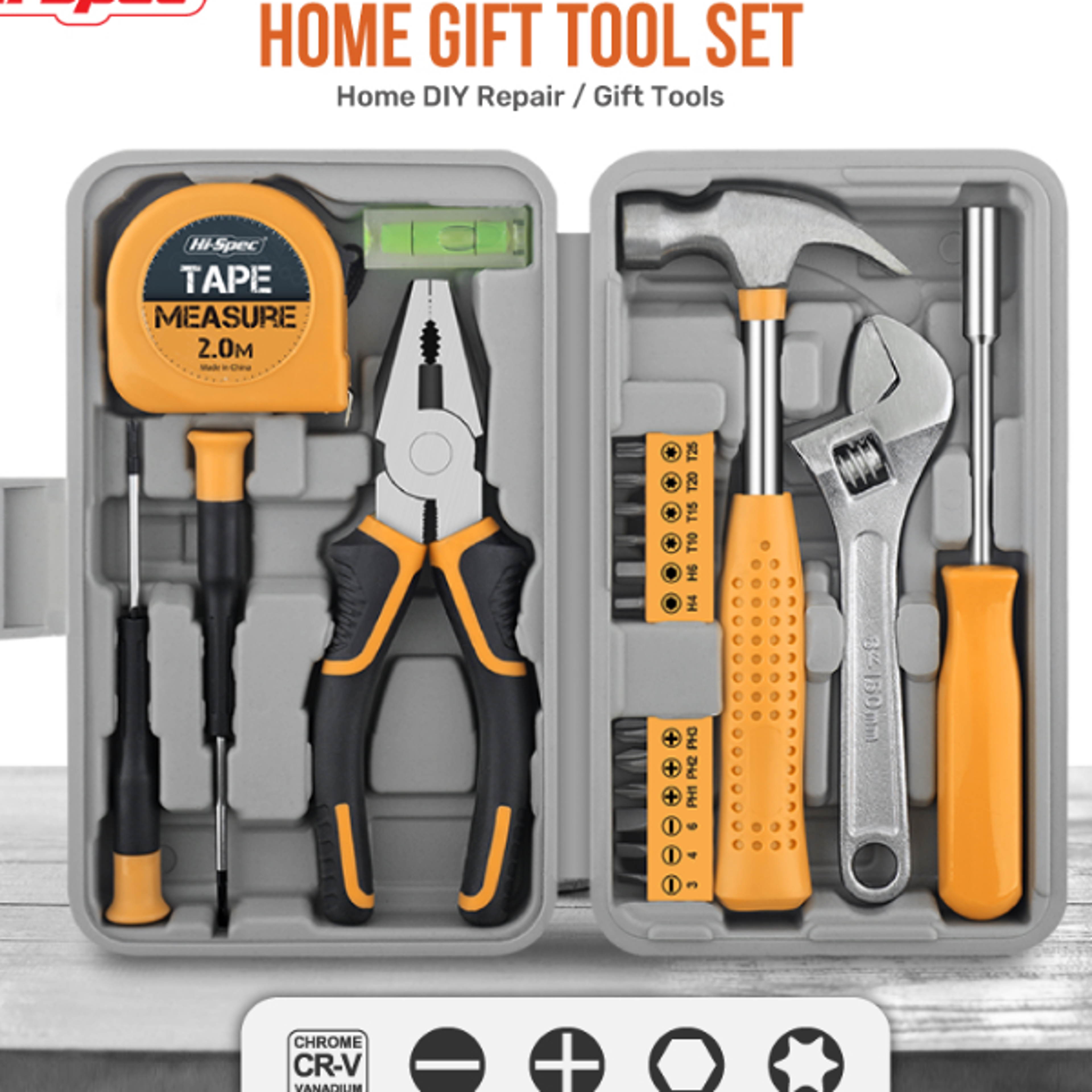 compact diy hand tool kit, precision screwdriver set for household improvement repairs