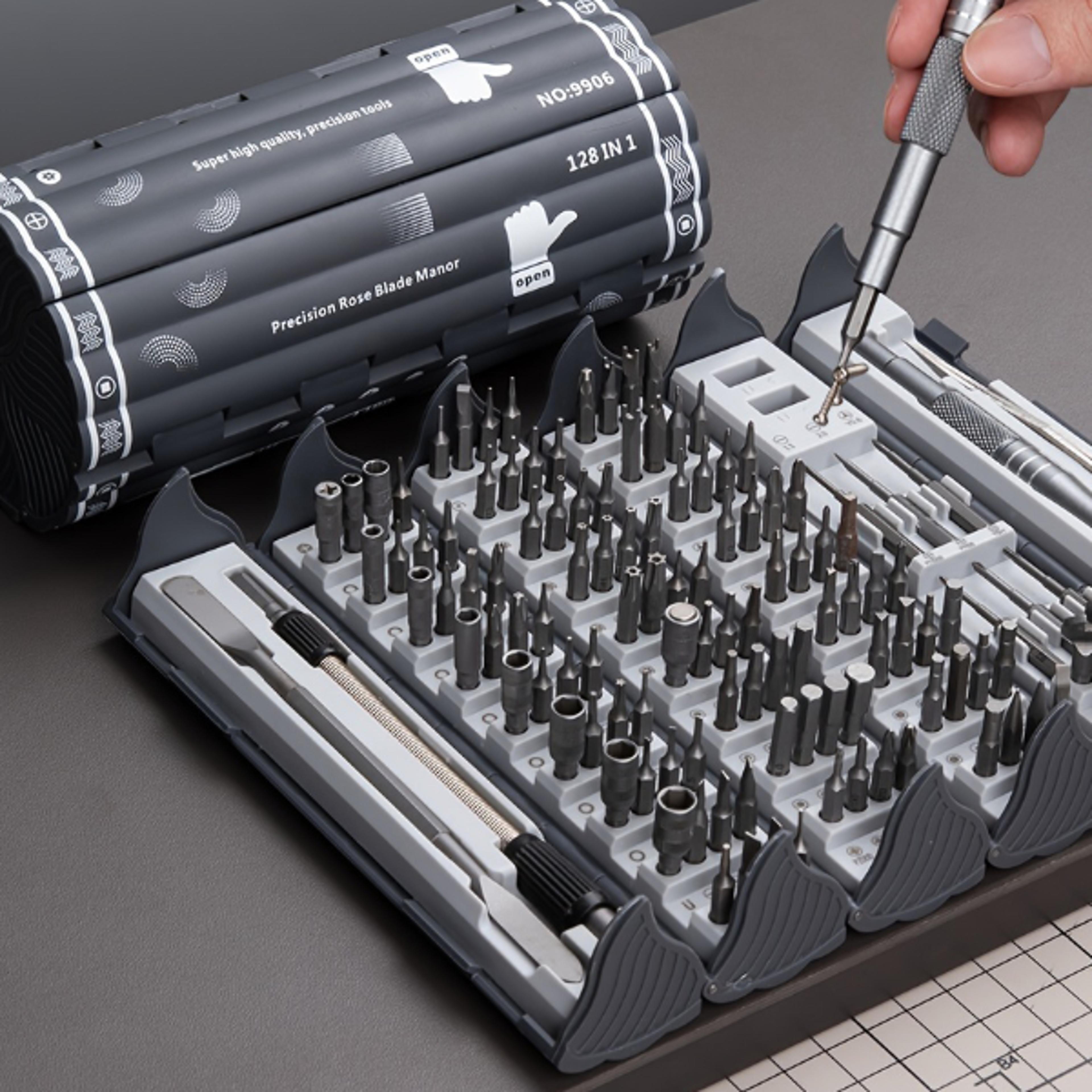 manual repair tools screwdriver set, magnetic phillips & torx bits for iphone pc