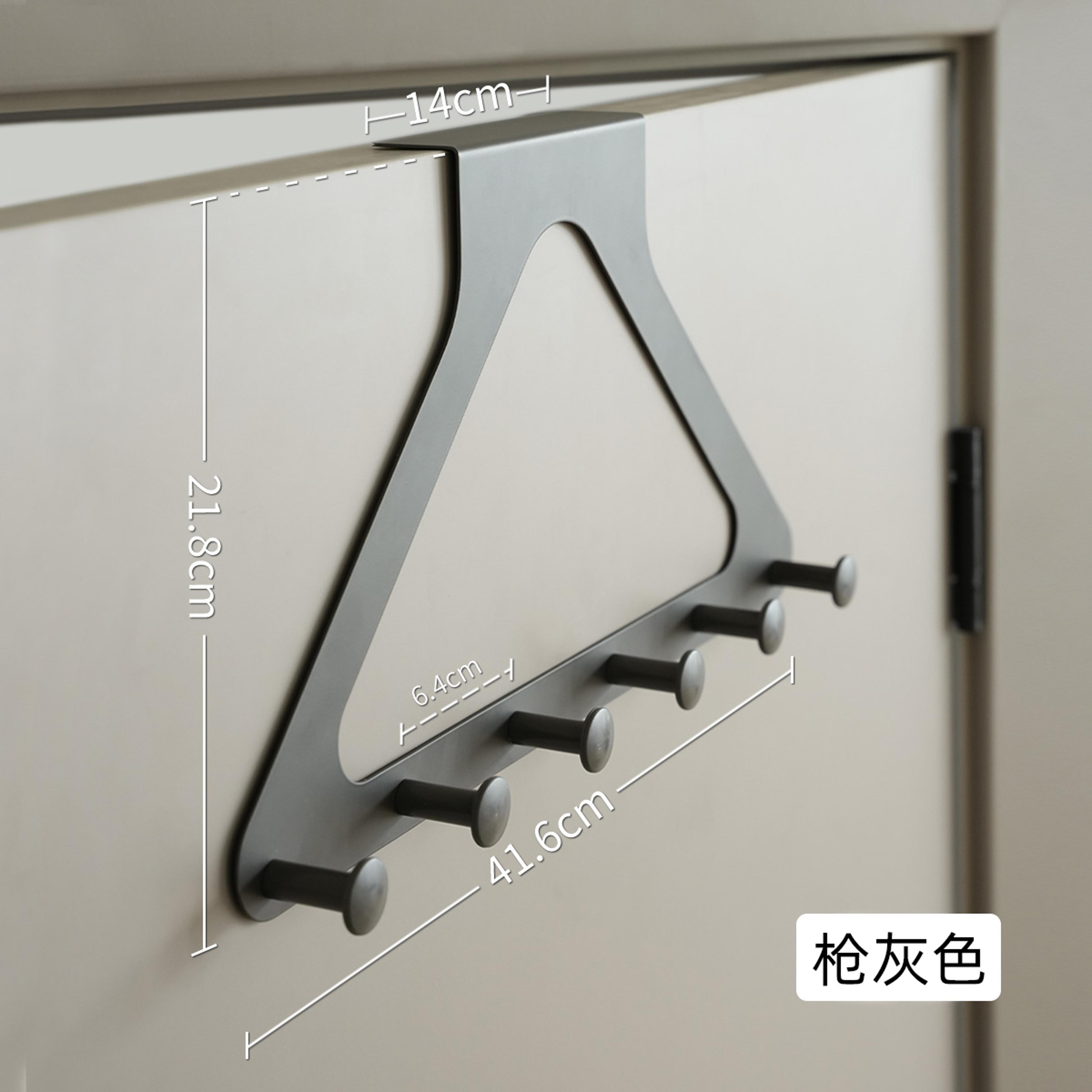 punchfree triangular door hook wall mounted hanger for coats, hats, bags, and more!