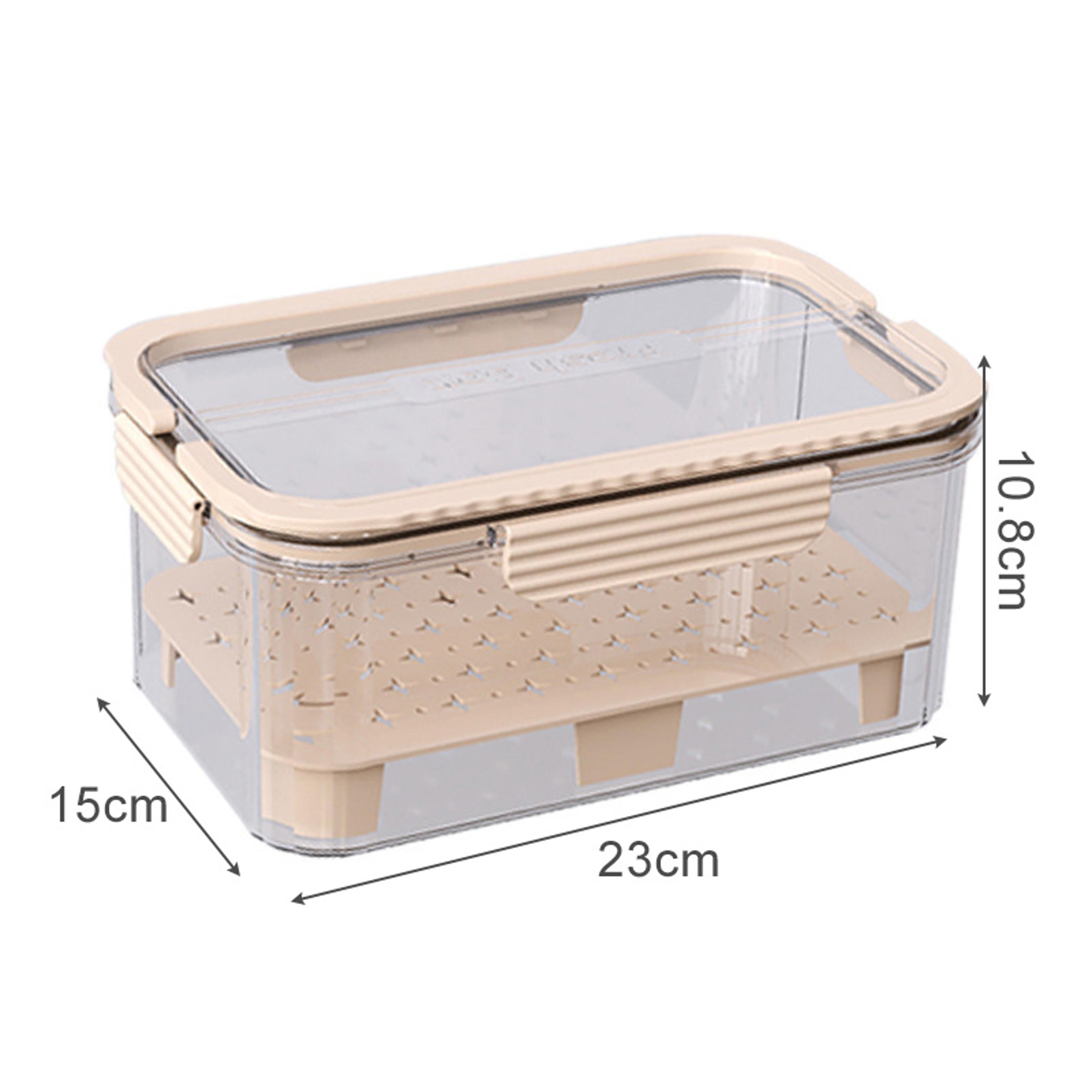 Sealed Storage Box For Fruit Portable Handheld Food Preservation Box Kitchen Organizer For Picnic C 6