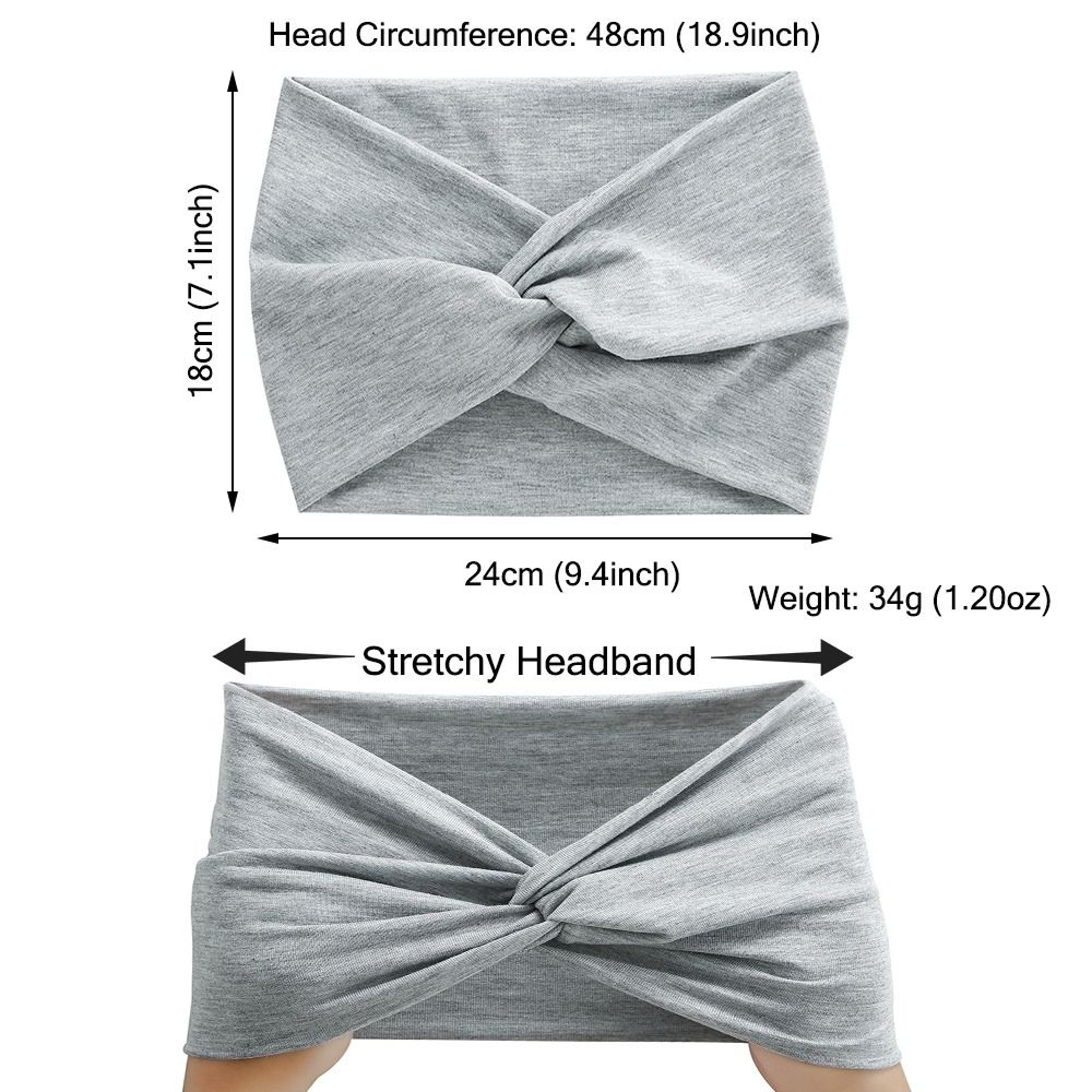 Twisted Extra Large Thick Wide Headbands Hair Accessories Turban Workout Head Wraps For Women 4