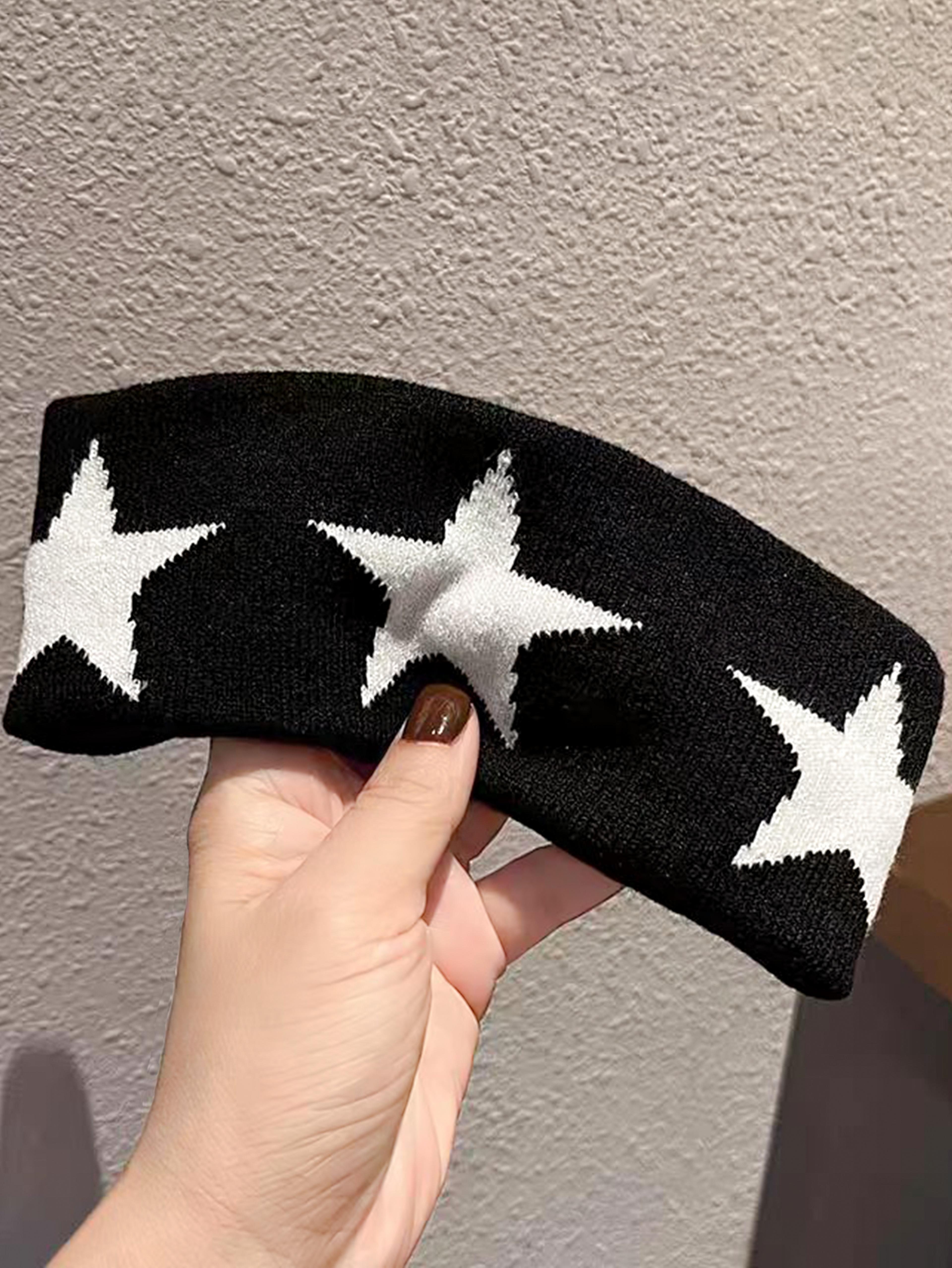 No Slip Headbands For Women Soft Hair Accessories With Stars Head Wraps For Yoga Workout 2
