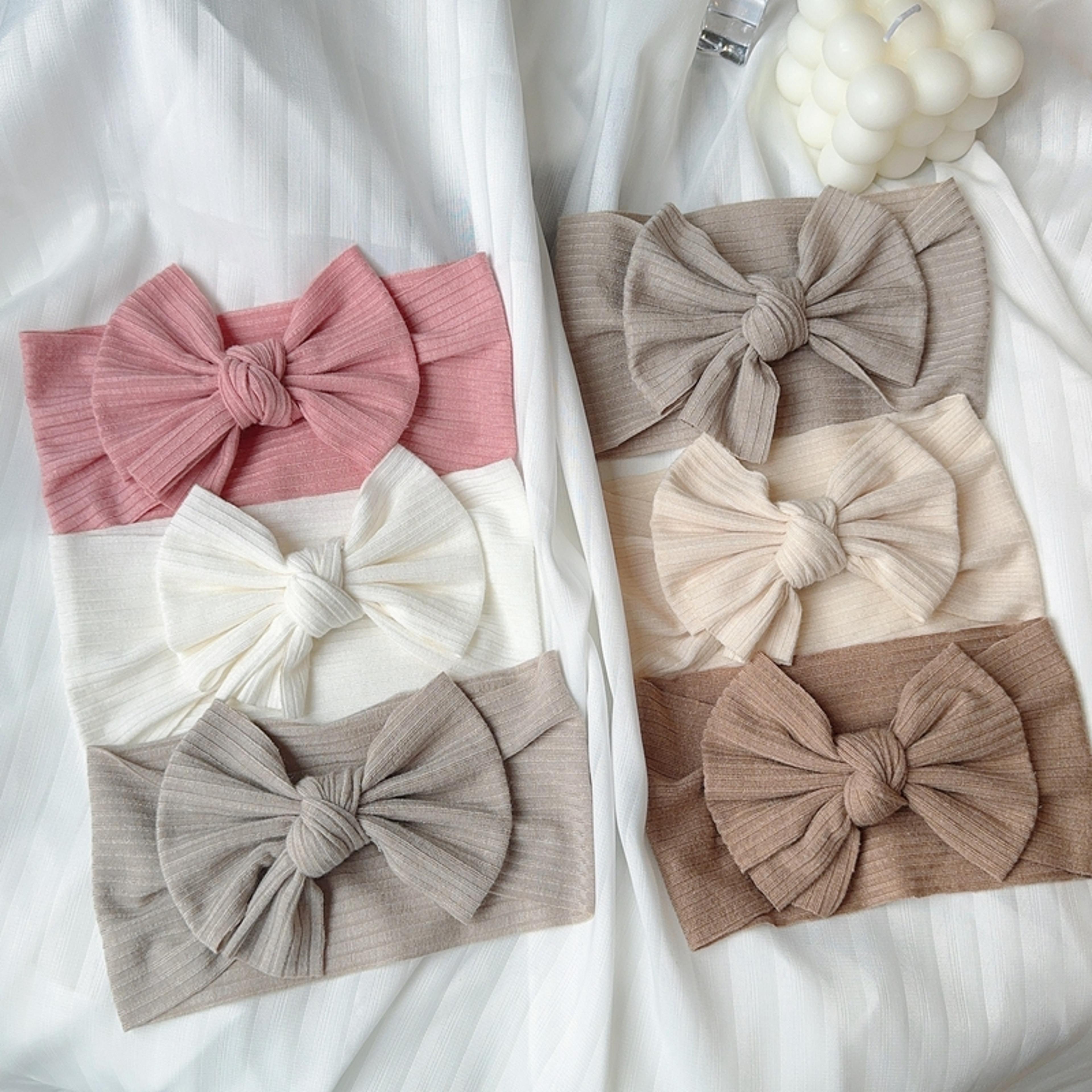 Baby Girl Bows Headband Newborn Turban Kids HairBand Accessory Toddler Children HeadWrap 2