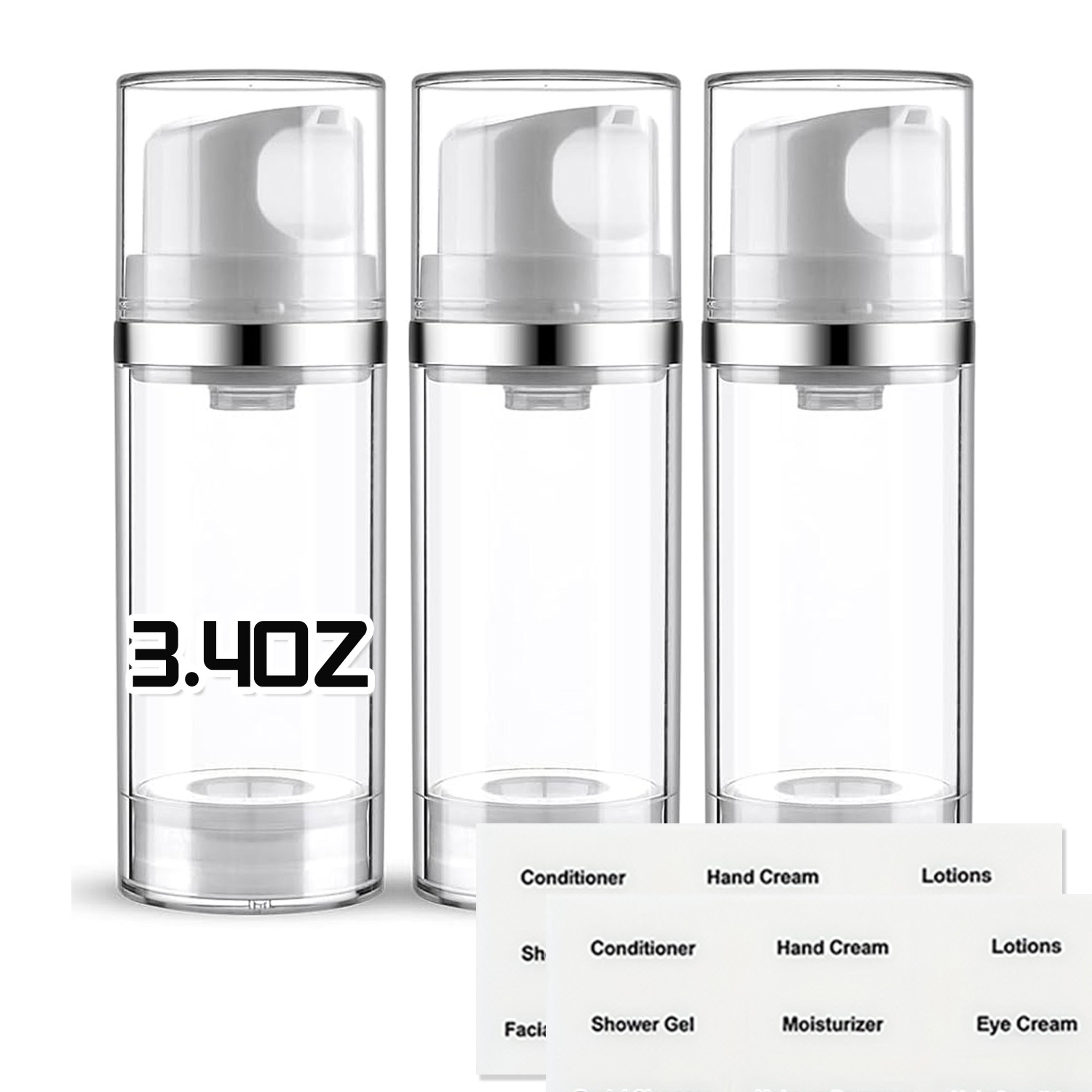 cosmetic container lotion dispenser travel pump bottles, labels for toiletries