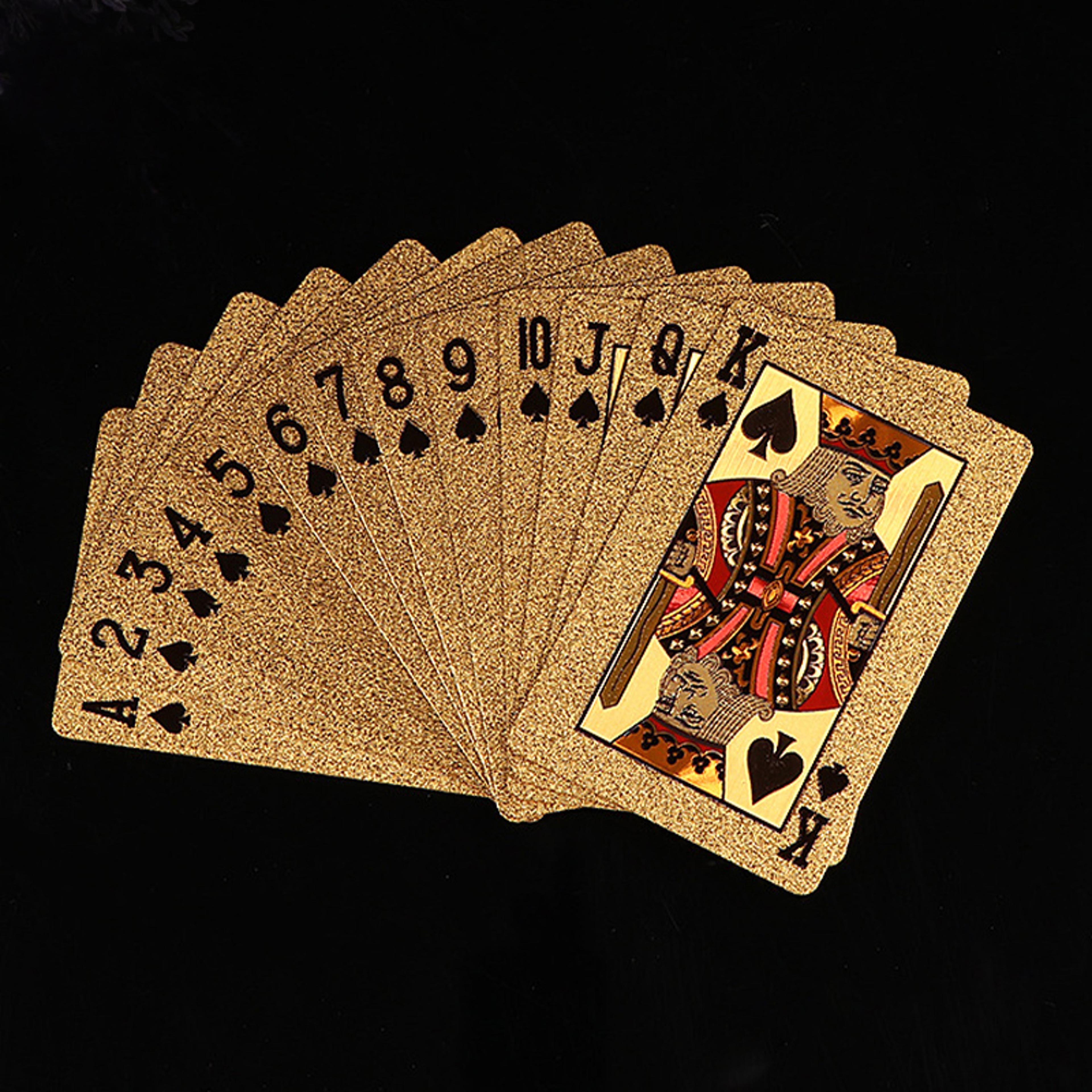 plastic playing cards, waterproof euro style poker cards for table games and magic holiday collectibles