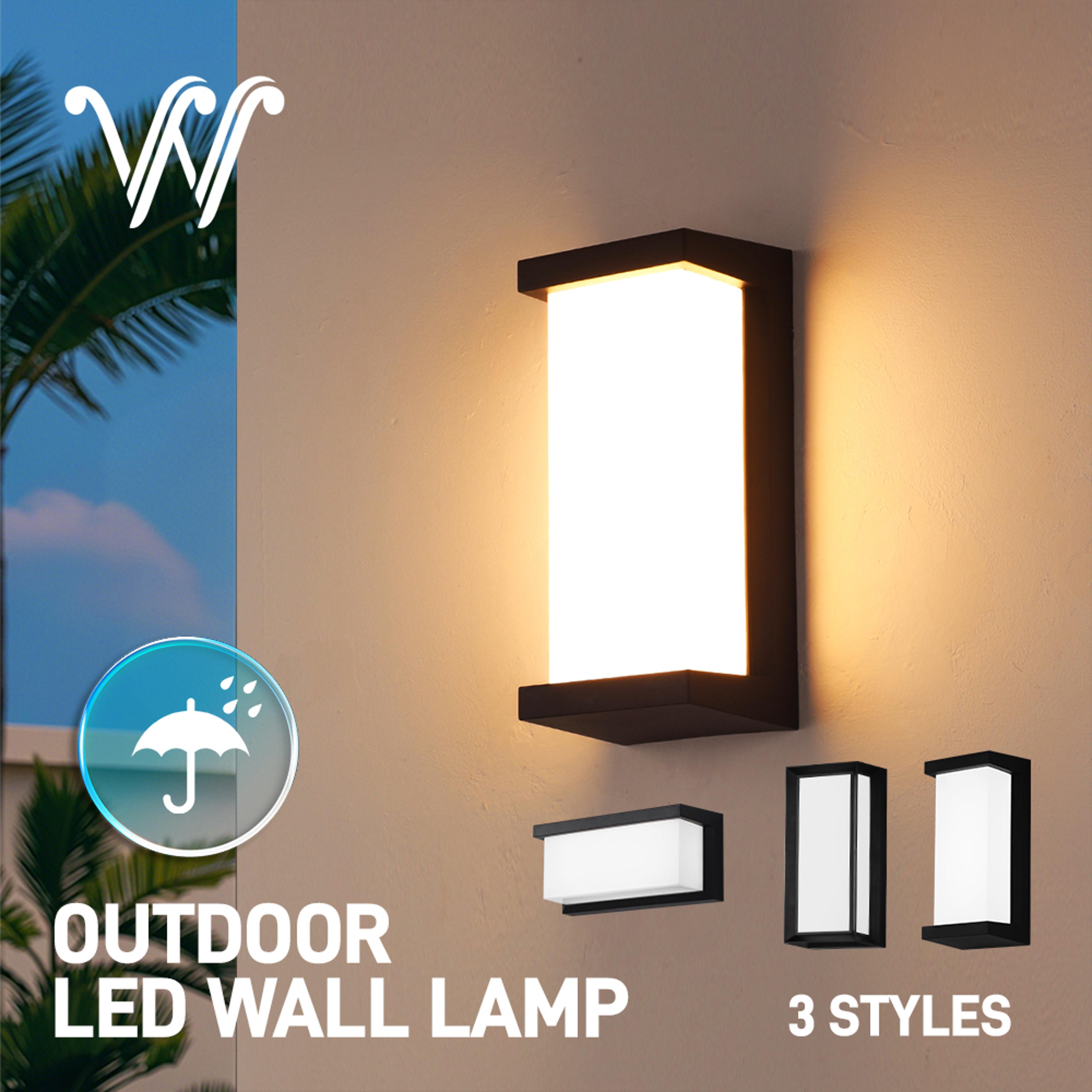plastic lamp body, exterior wall lighting, garden light porch light