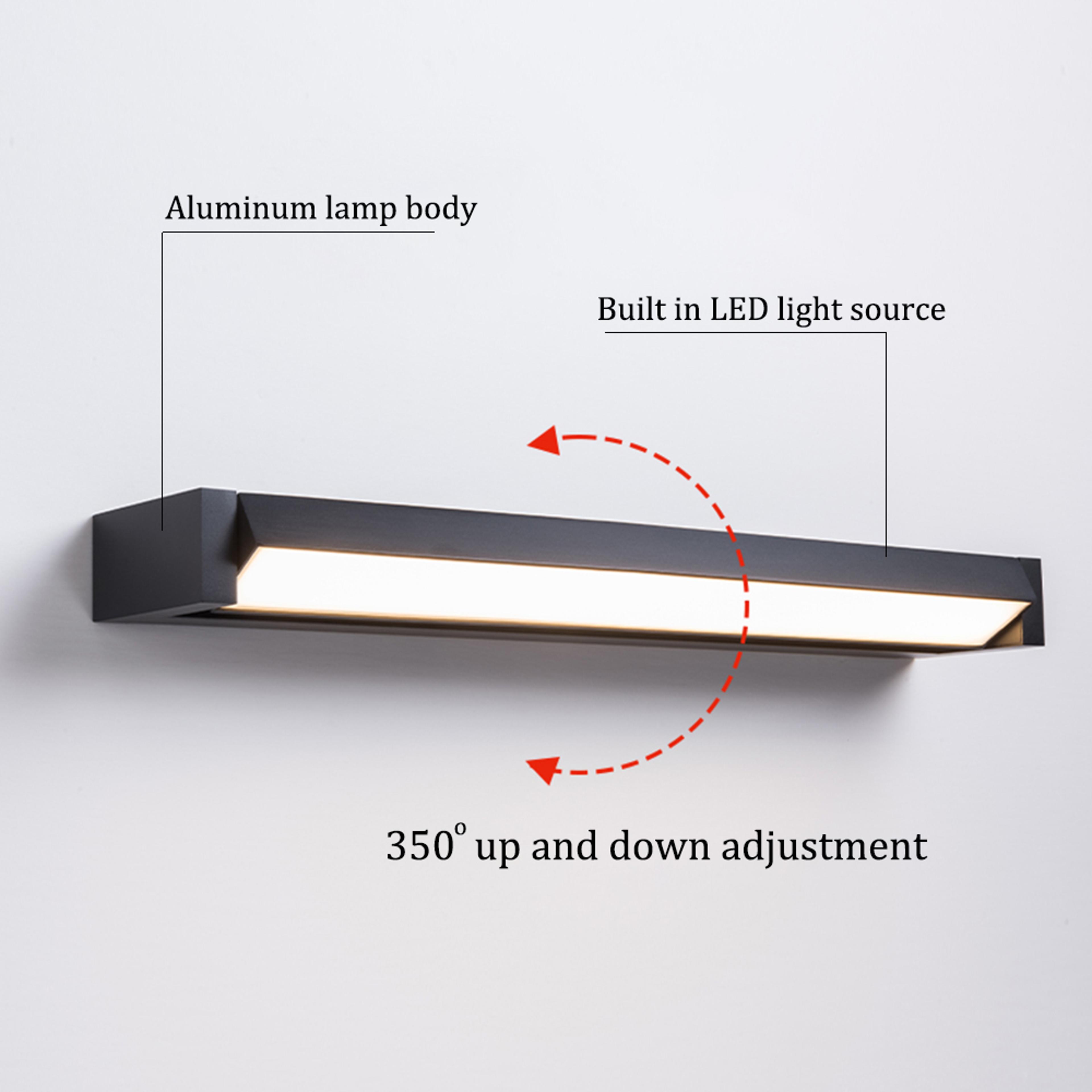 simple aluminum wall lights fixture, led waterproof garden lamp