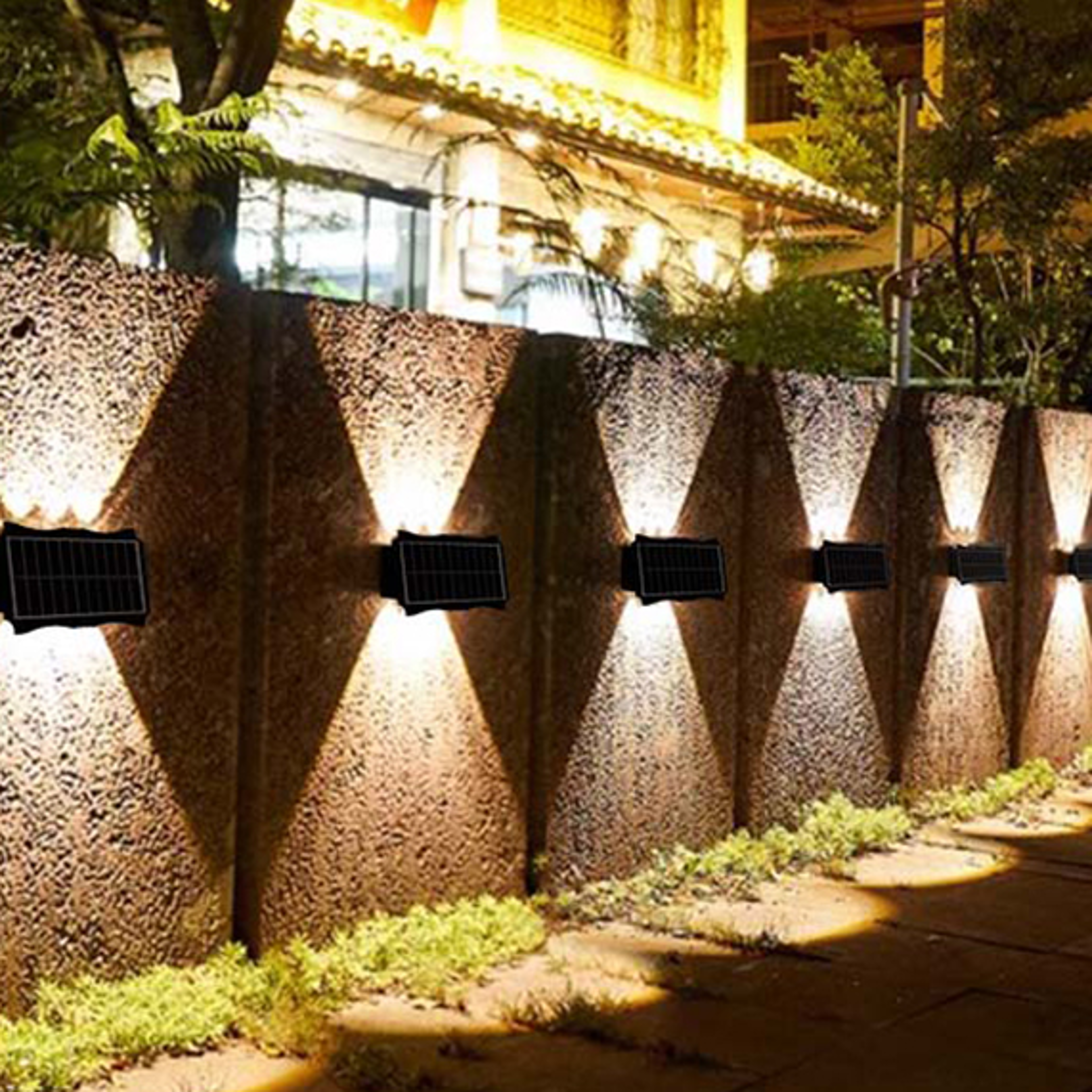 waterproof up and down luminous lighting for garden, balcony, yard, outdoor wall lights