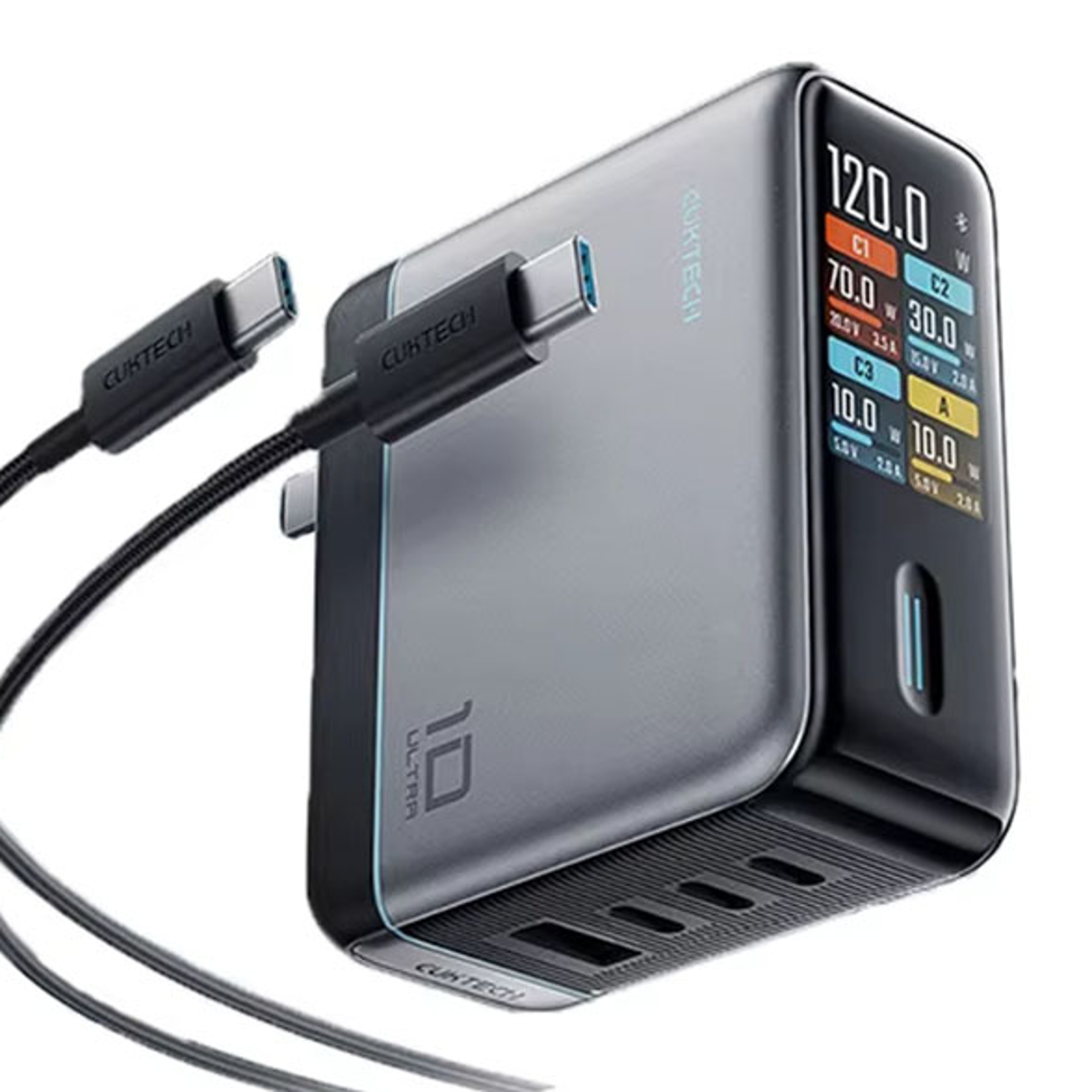 ultra max gan charger, tft smart screen power adaptor, fast charging for xiaomi home