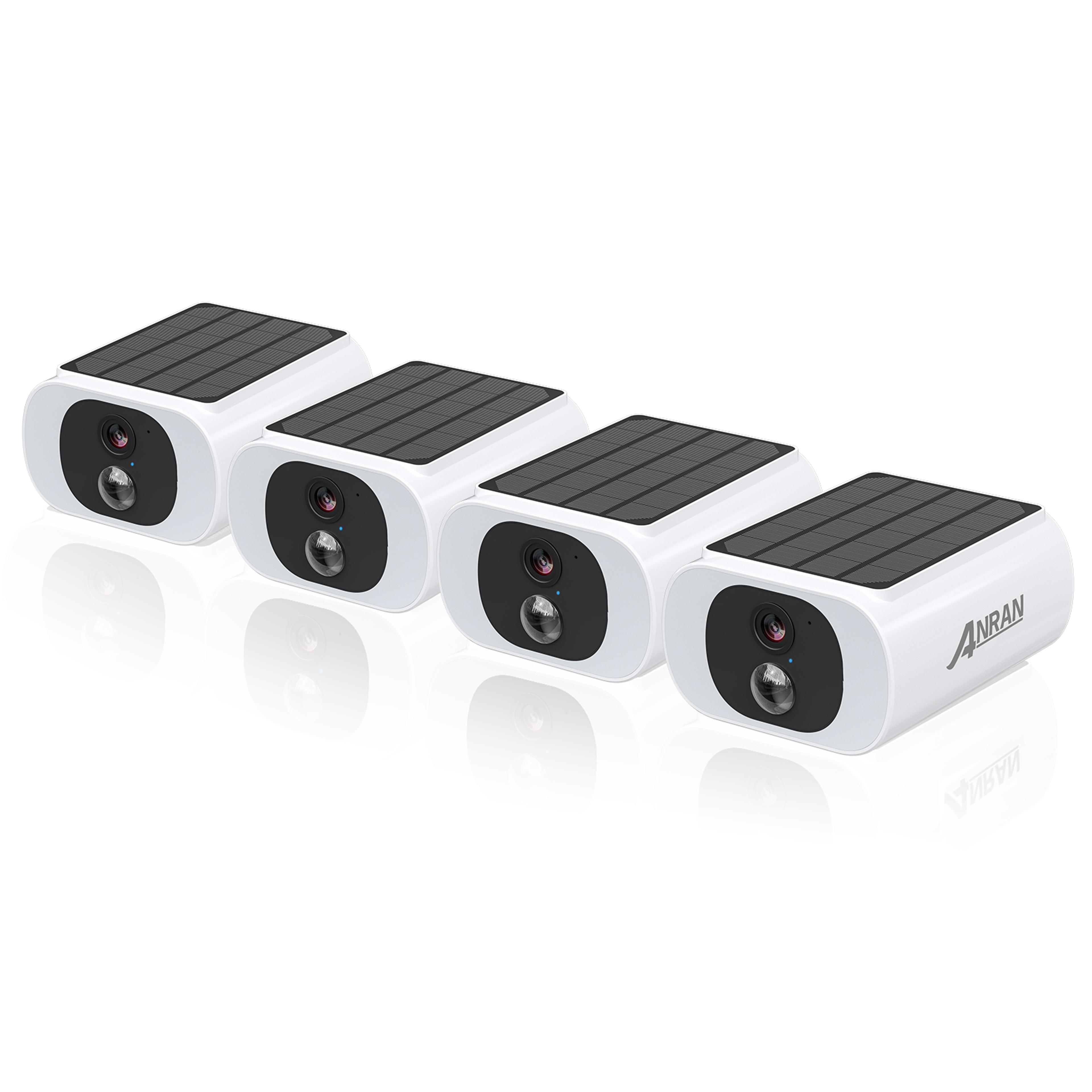 Solar Powered Outdoor WIFI Camera With Battery Floodlight And Color Night Vision 6