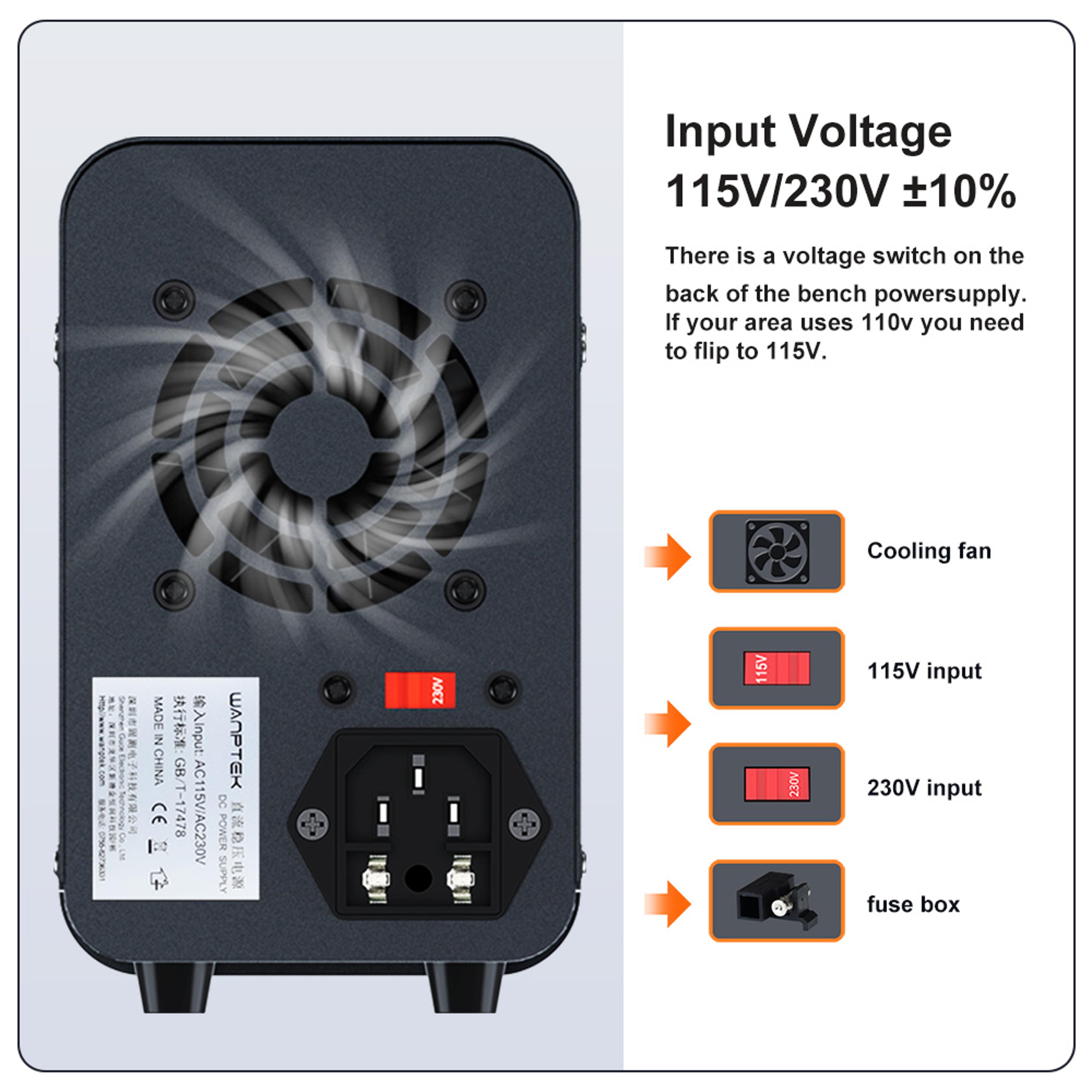 Dual Input Voltage Adjustable Regulator Preset Voltage Current For Accurate Power Regulation 4