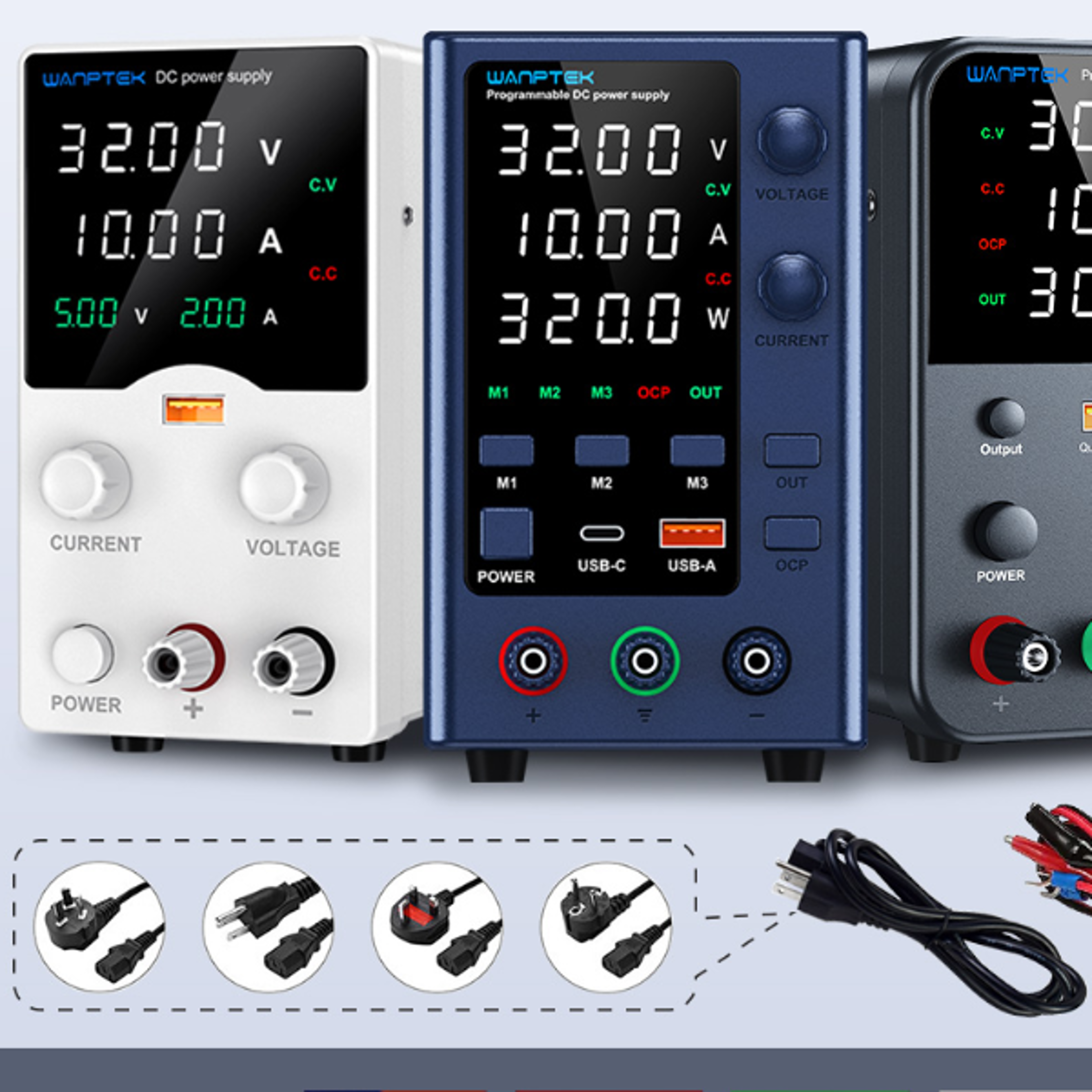 dual input voltage adjustable regulator, preset voltage current for accurate power regulation