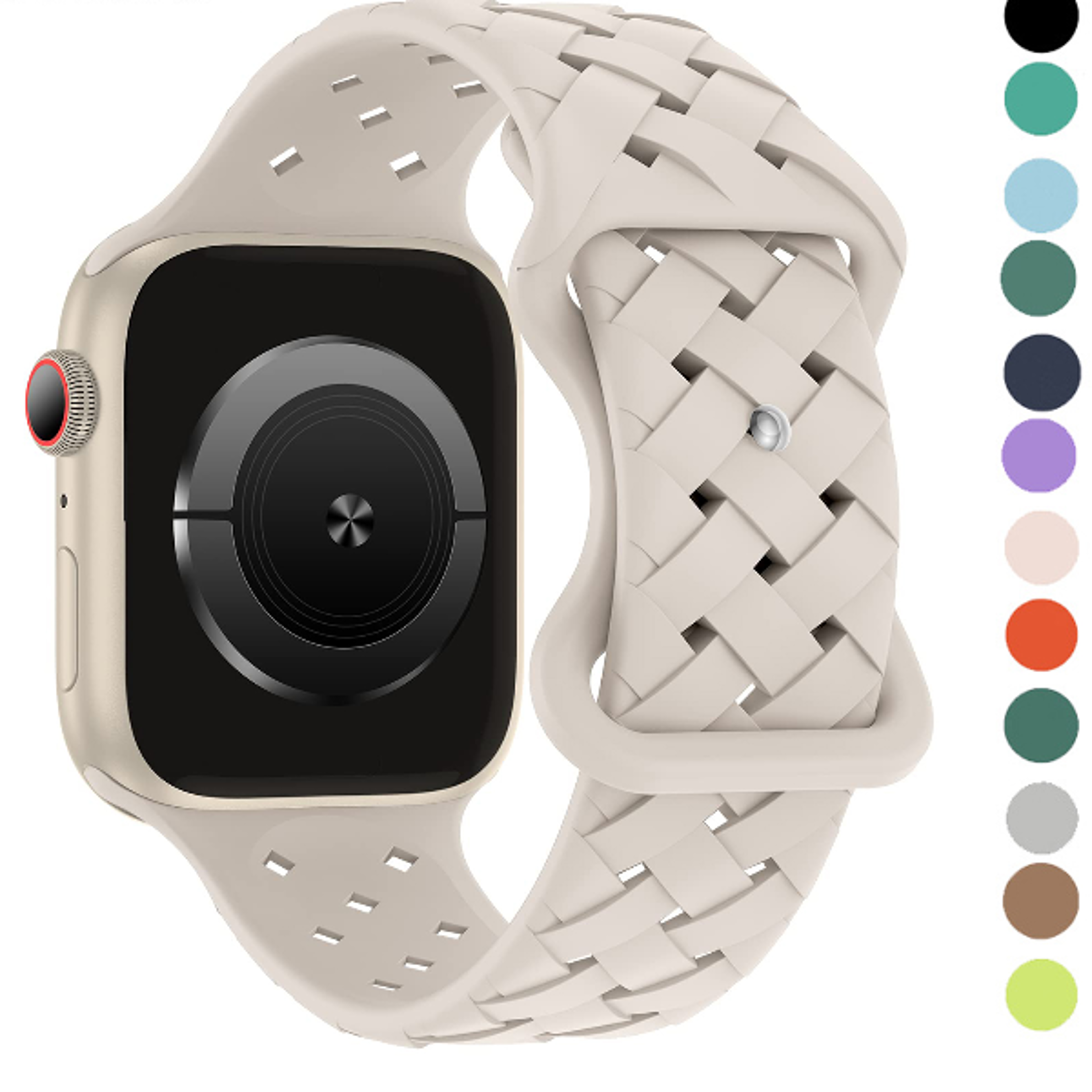 breathable apple watch band, stylish iwatch series bracelet, perfect for active lifestyles