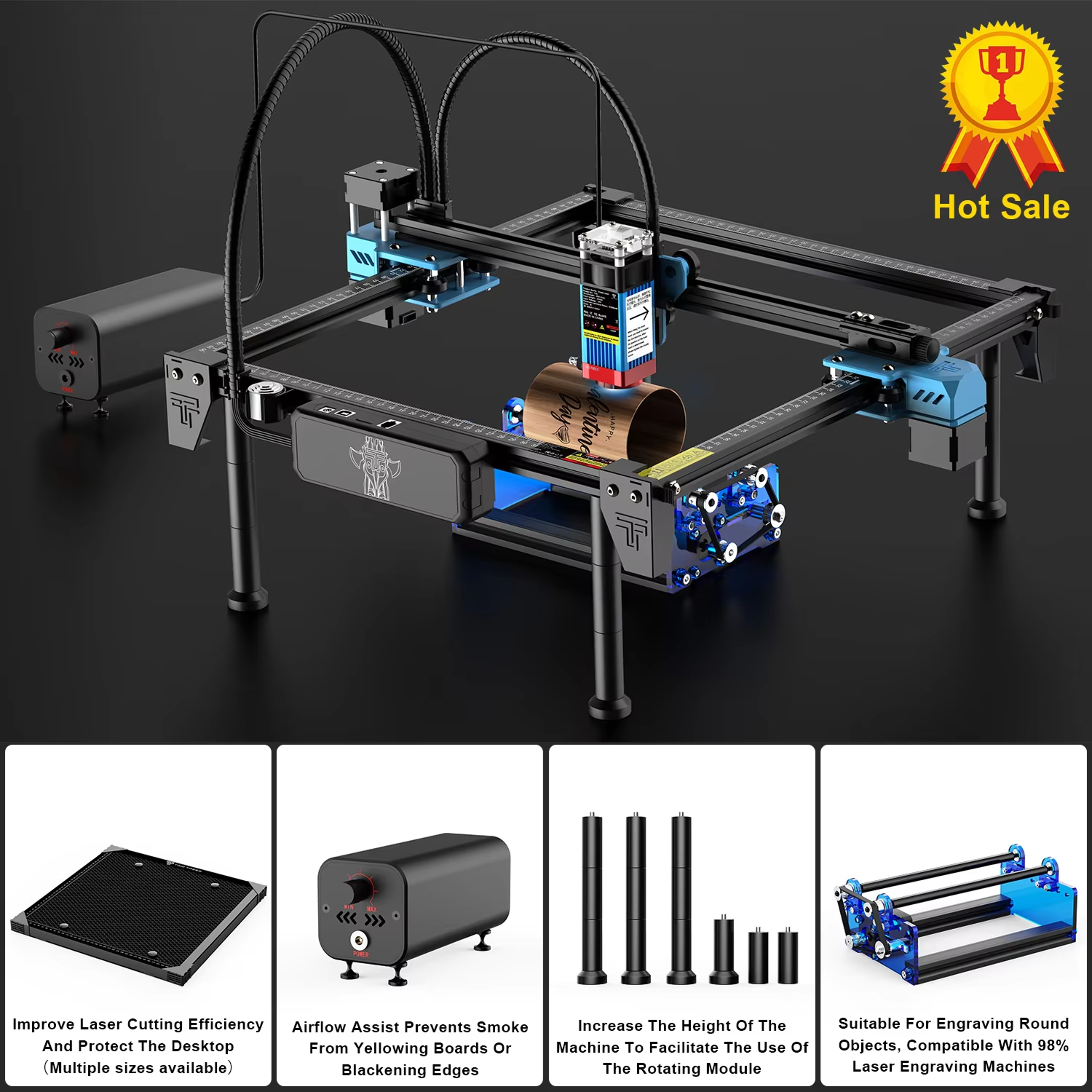 Precision Laser Engraver With Wifi Offline Control Laser Engraving And Cutting Machine For Home Use 3
