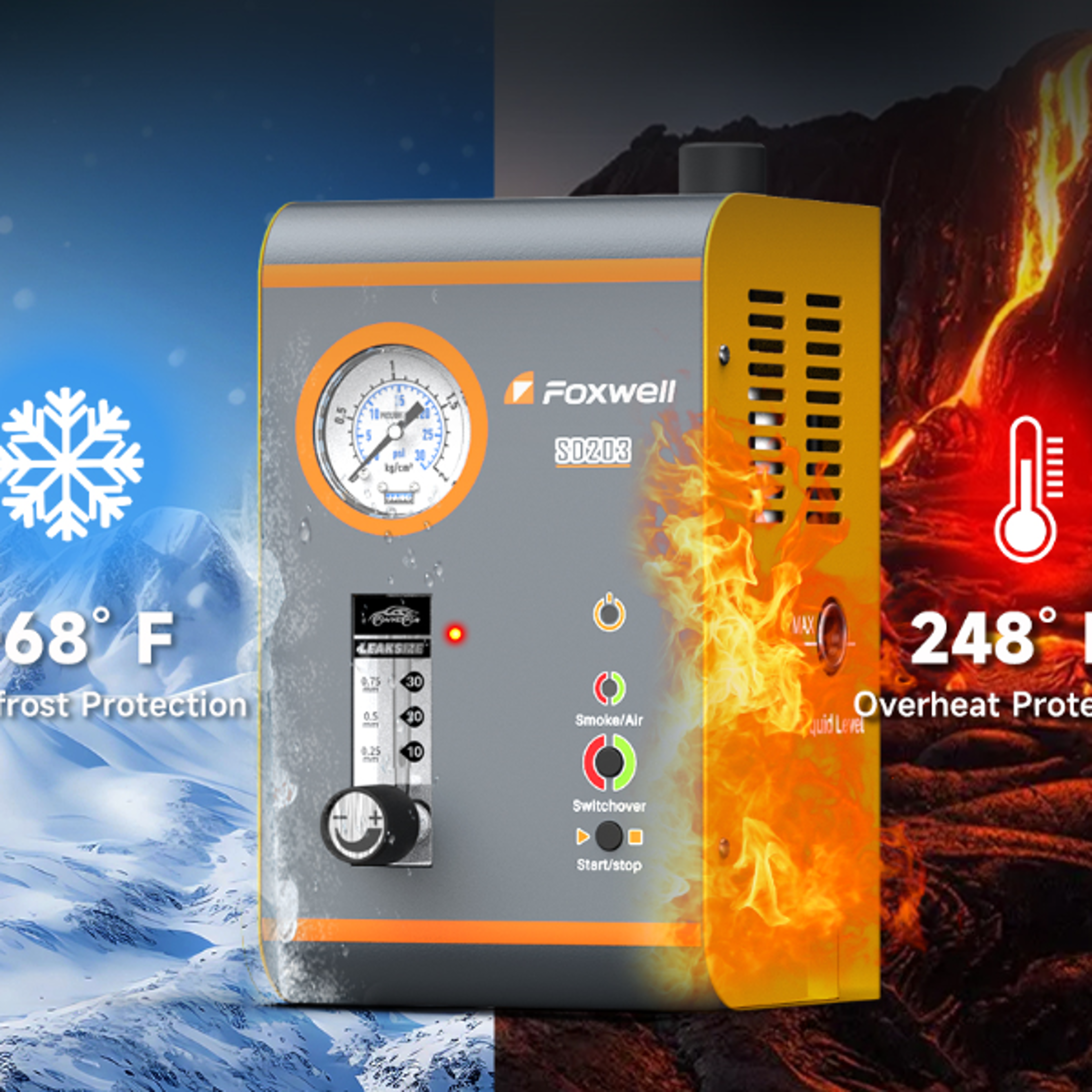 car pipe leakage diagnostic tester, automotive smoke machine, air pump
