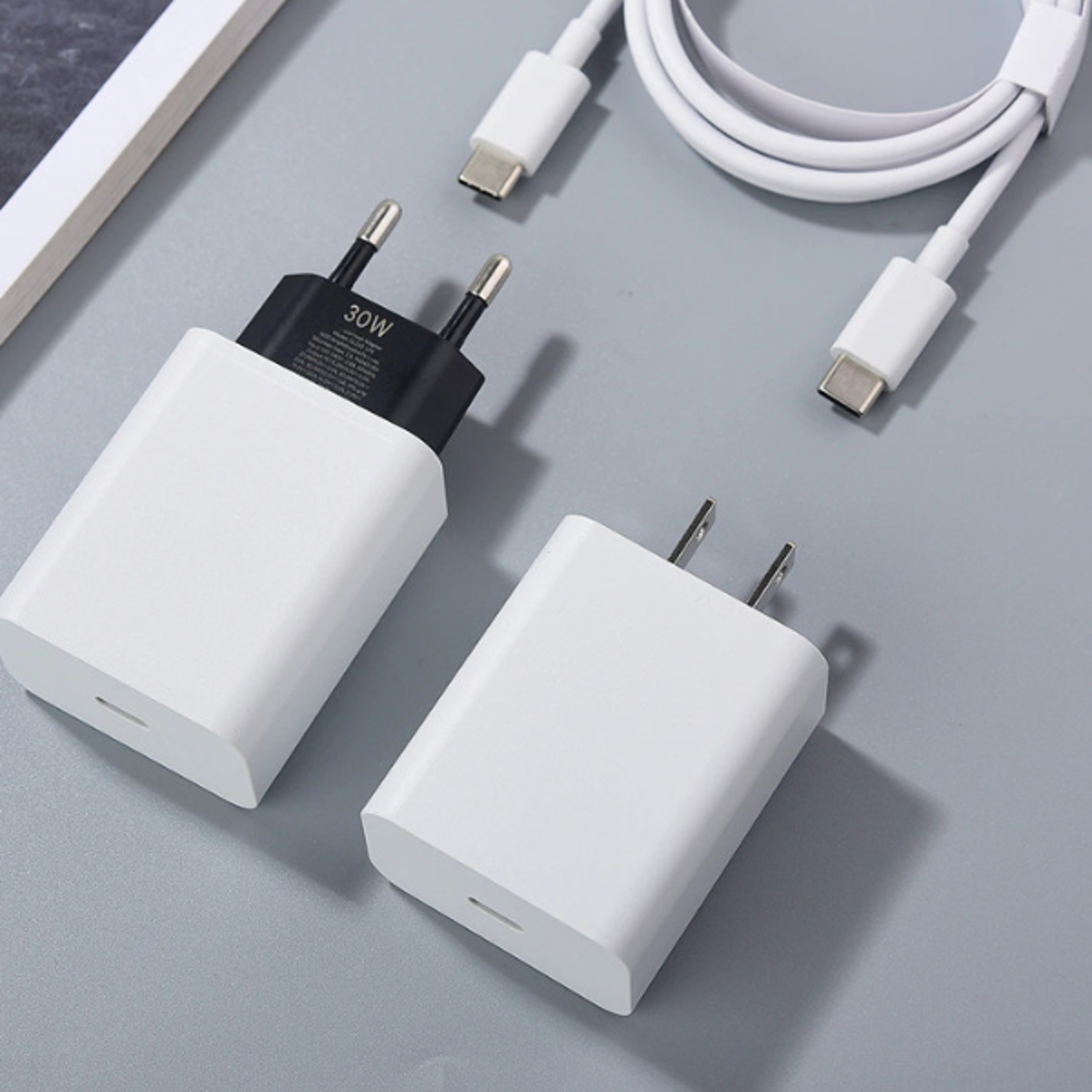 fast charging power adapter for usb c devices, compatible wall charger for phones tablets laptops