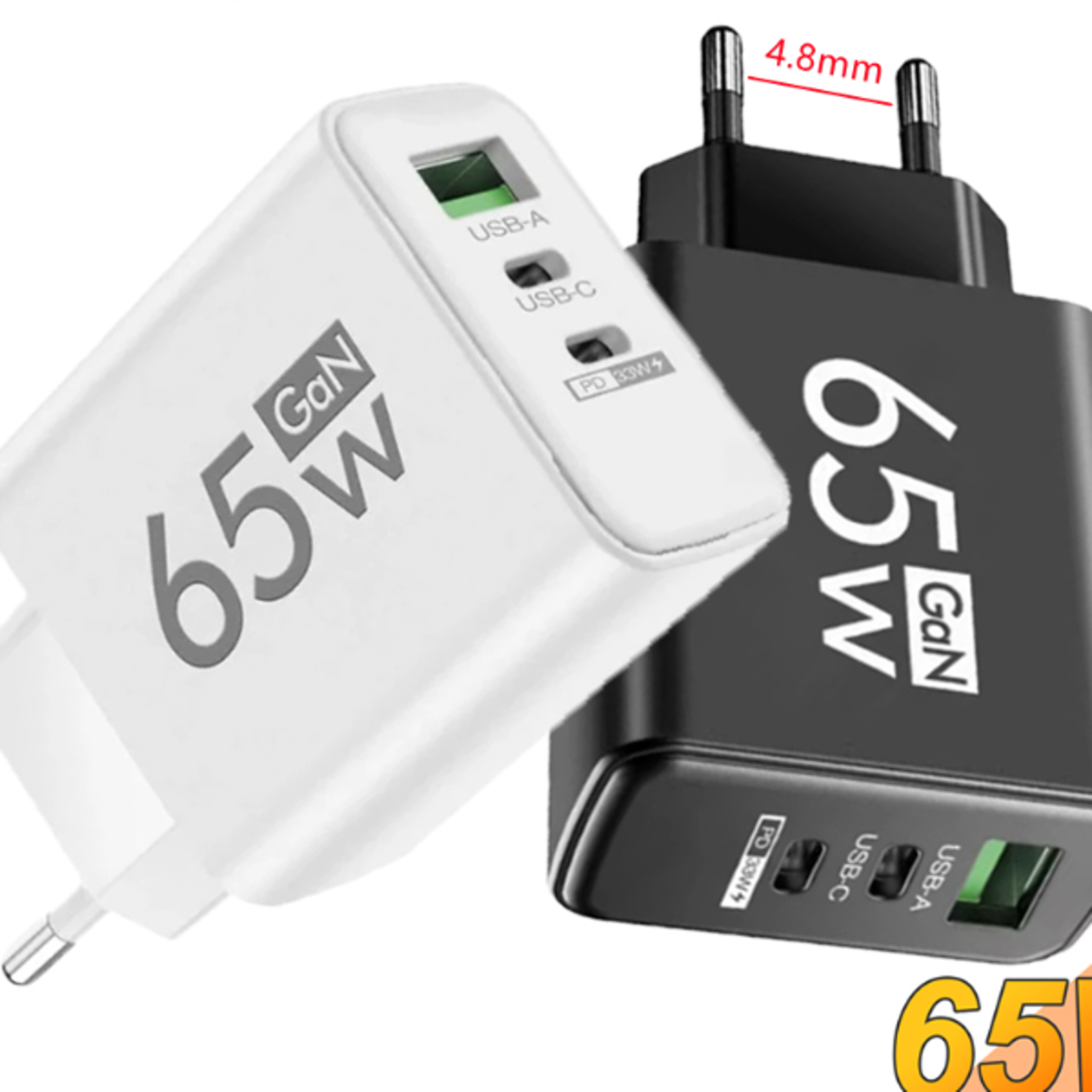 high-speed charging adapter wall charger, compatible with iphone, xiaomi, samsung, huawei