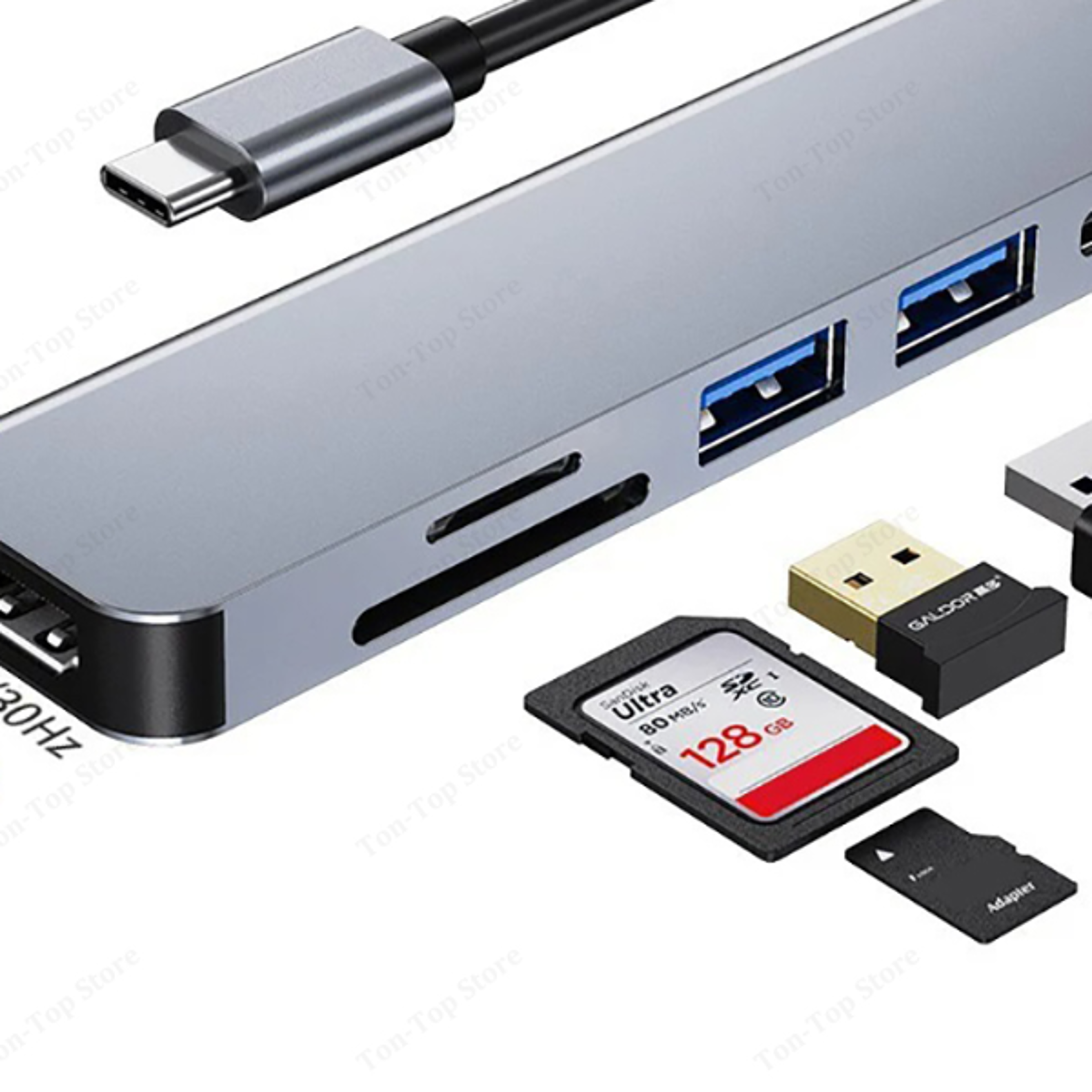 usb docking hub for macbook, fast charge splitter station, high-speed charging for macbook computers