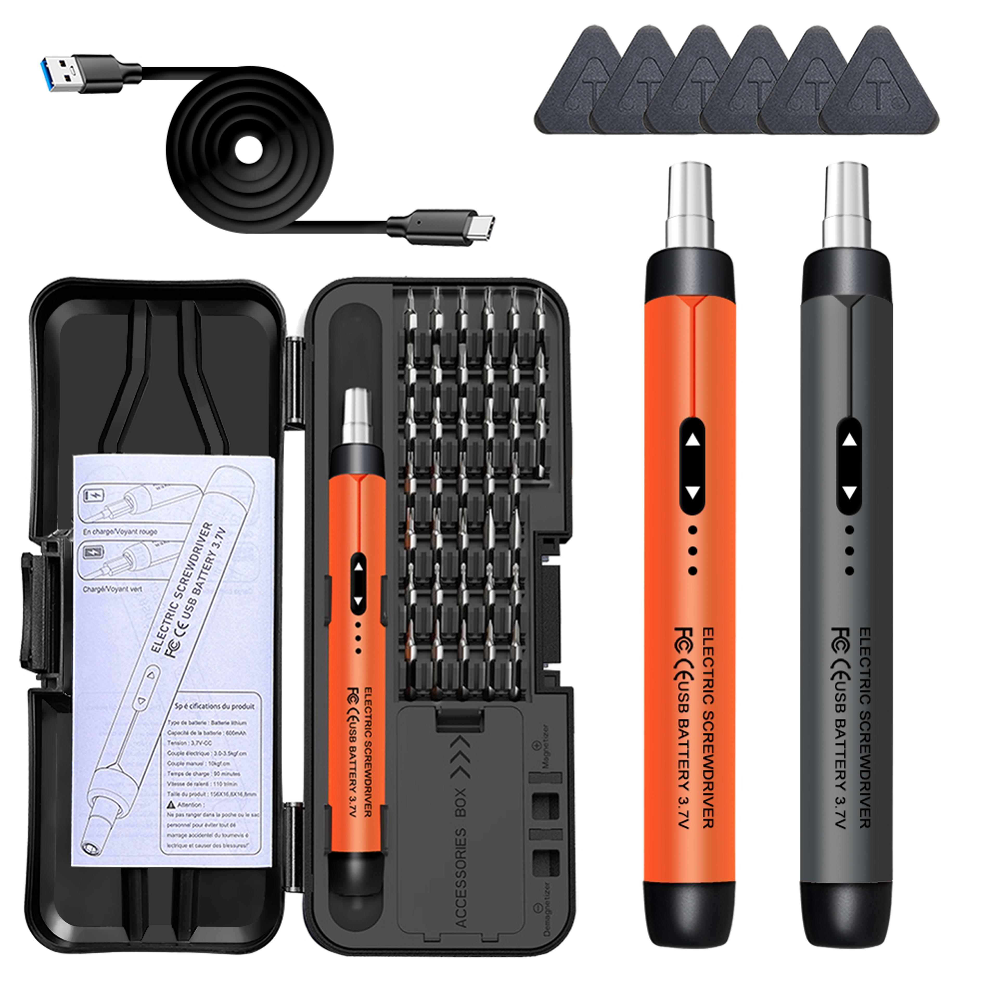 rechargeable wireless mini precision tool kit, small bits for mobile, cell & computer repair