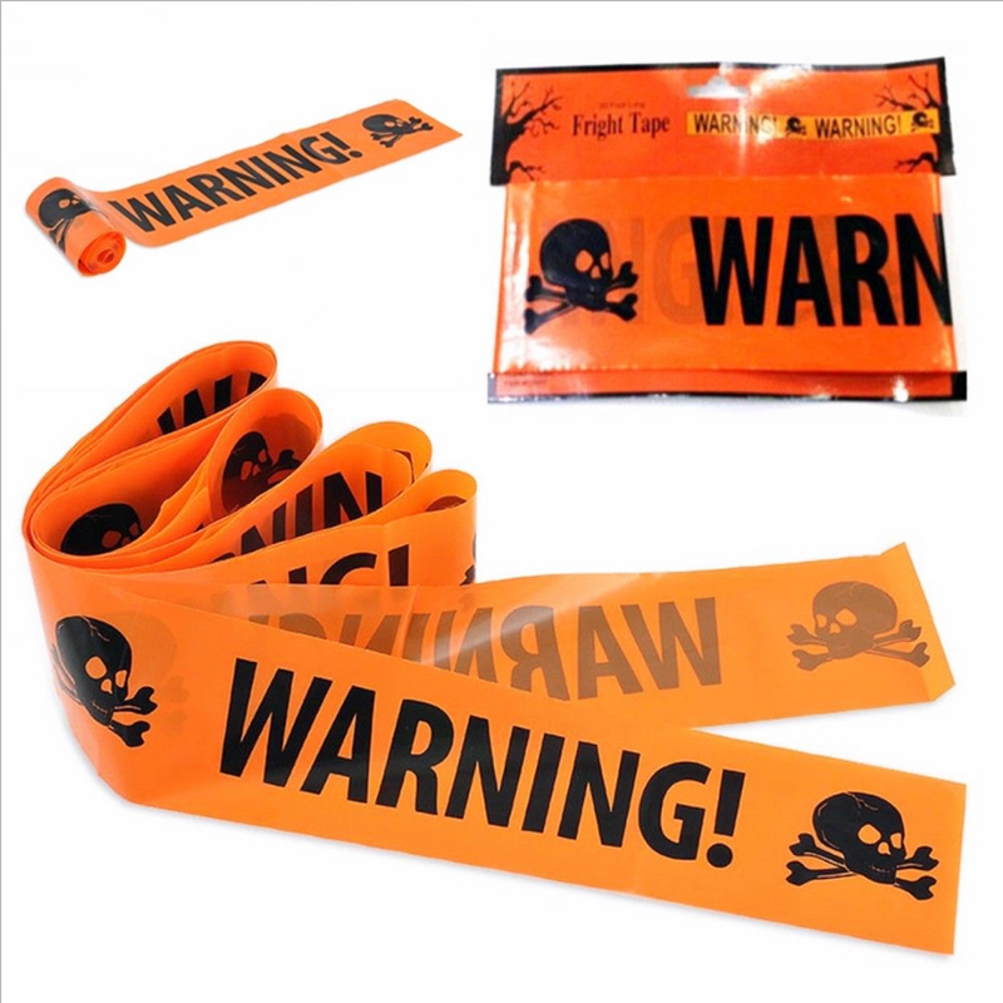 plastic skull head warning tape, witch balloons, halloween decoration props window prop