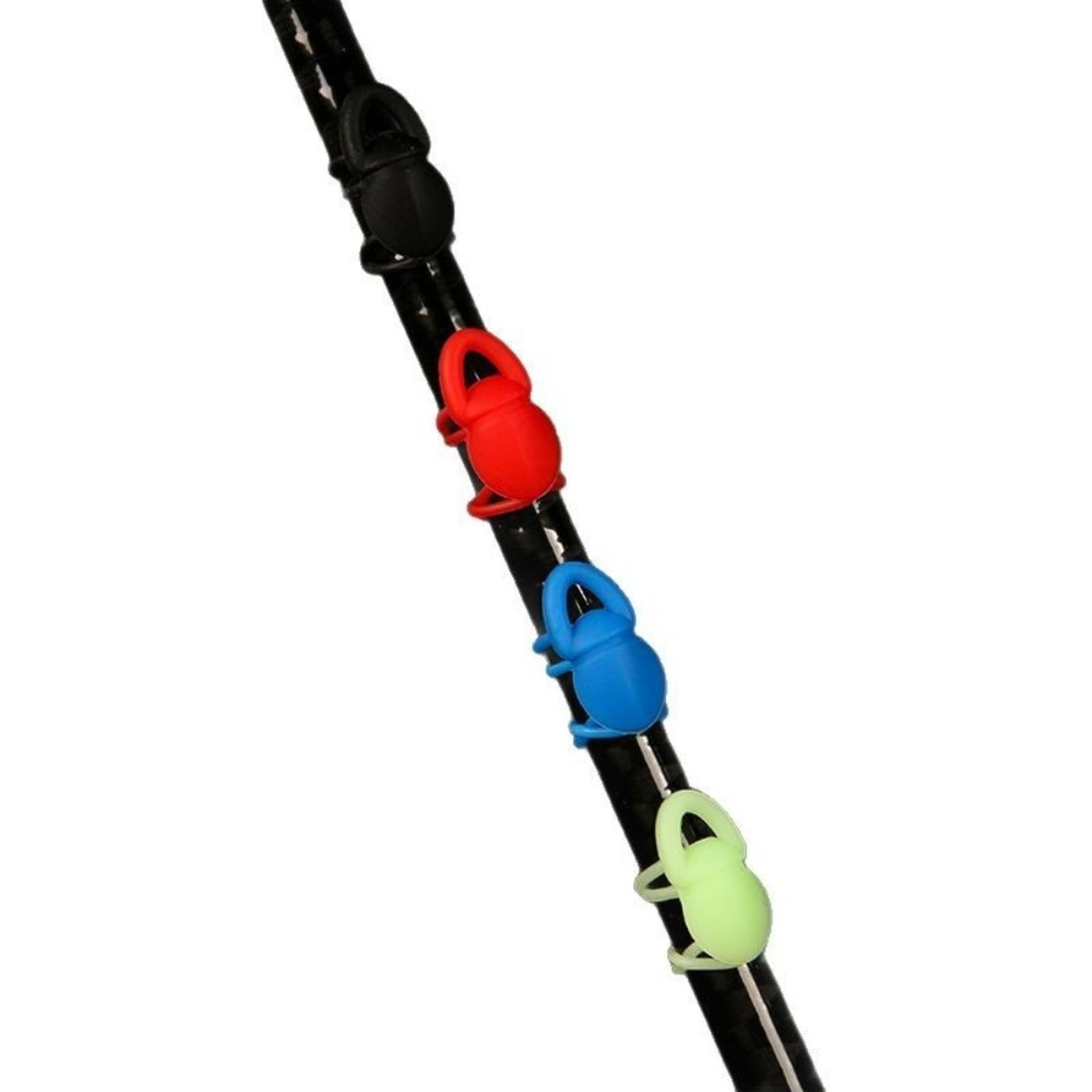 Secure Silicone Hook Holder Jig Lures Hanger Fishing Rod Rubber Rings Safe Keep 4