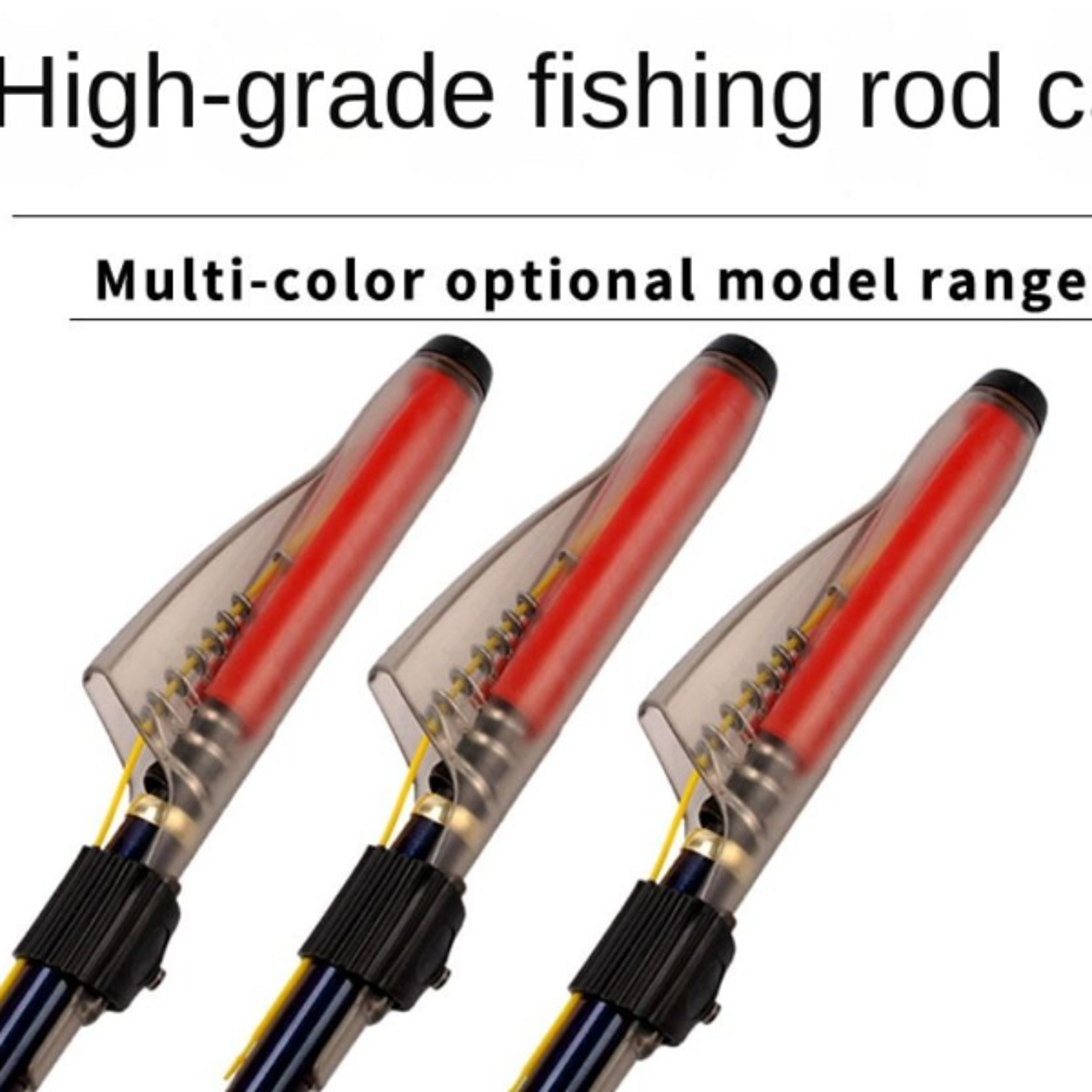 fishing rod protective cover, durable plastic sea rod hat, fishing accessories