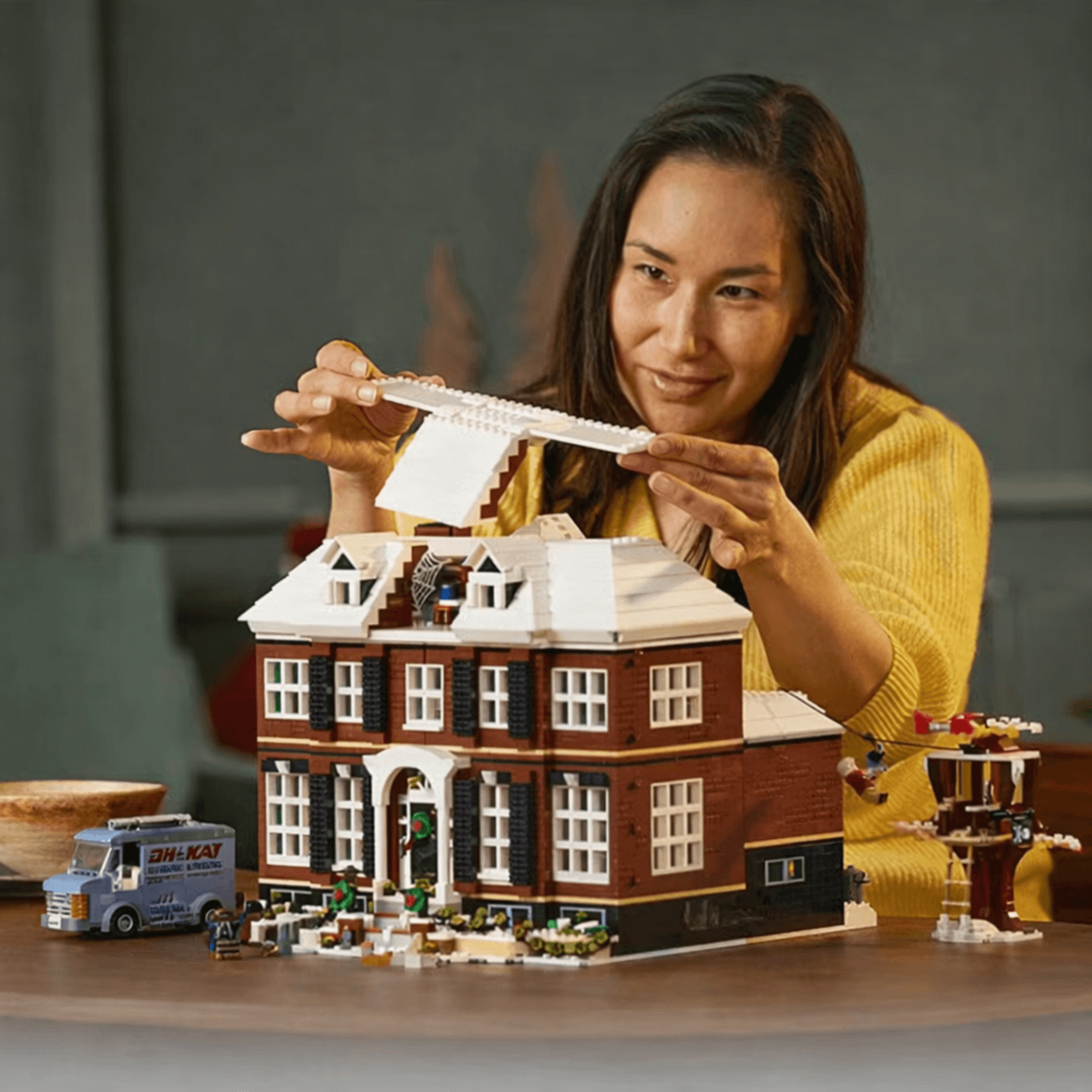 christmas gifts home alone house set, building blocks bricks for boy kid