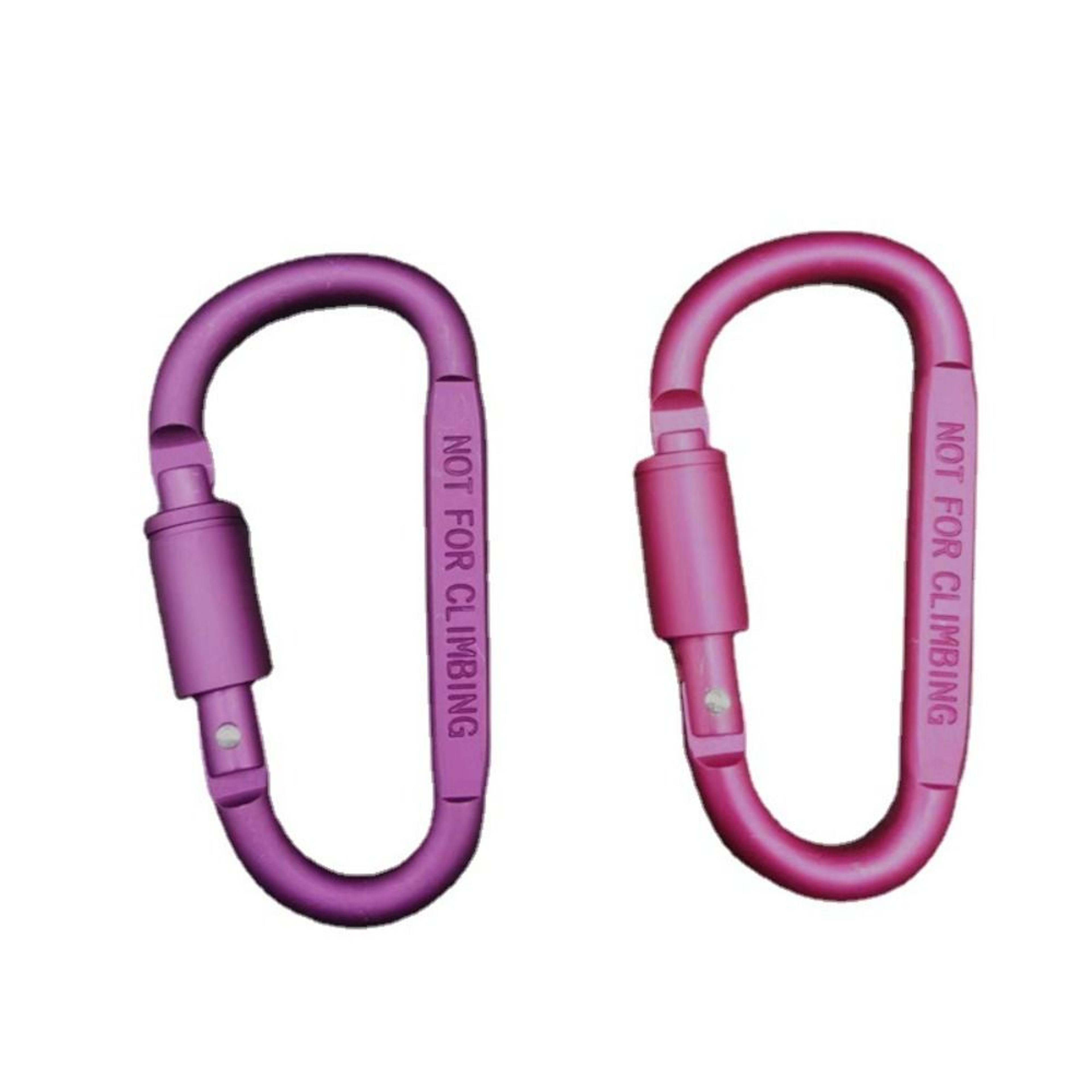 aluminium alloy with lock safety, high quality multi colors sports keychain, d-shape carabiner outdoor tool