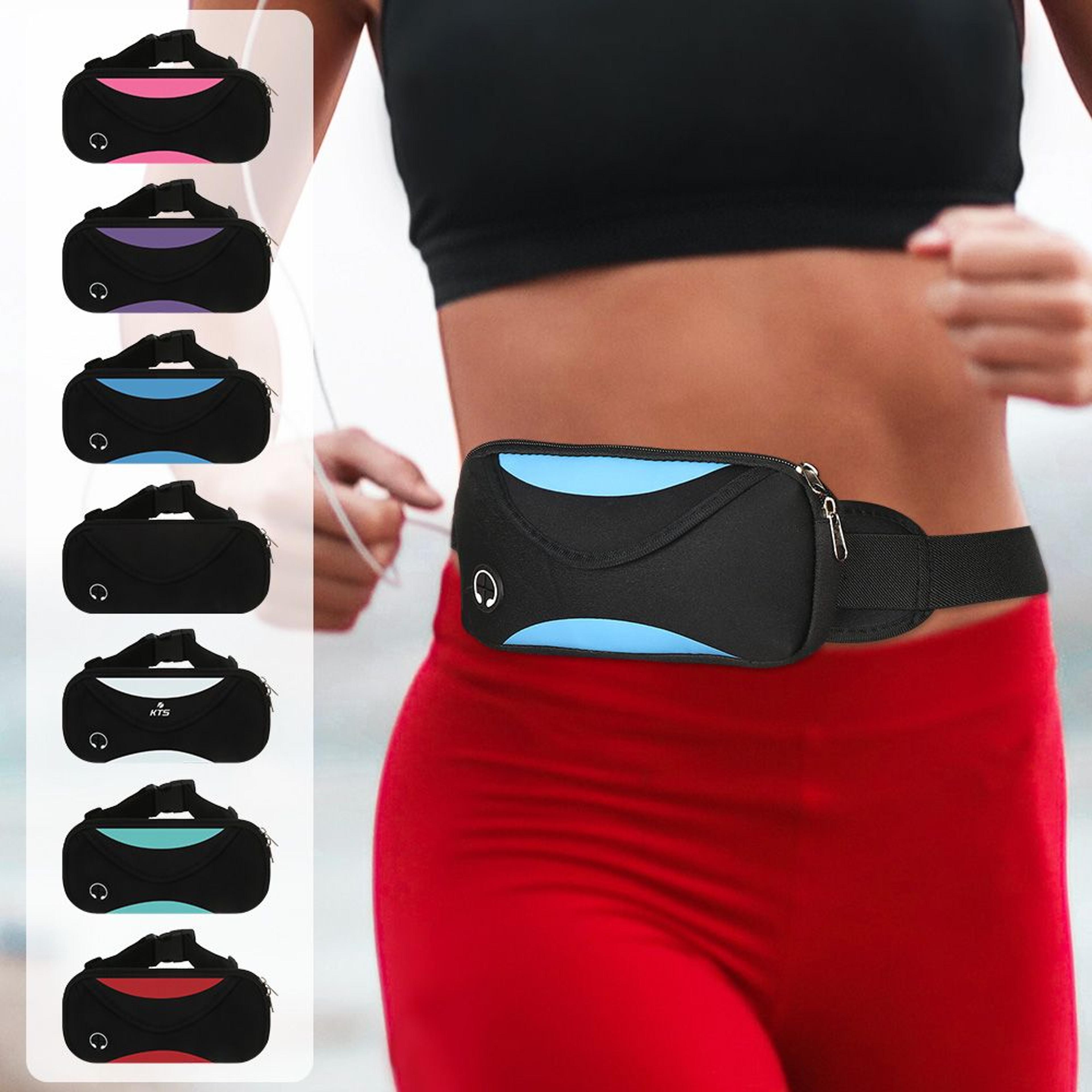 gym bag waist pack, waterproof cell phone holder for running, jogging & sports activities