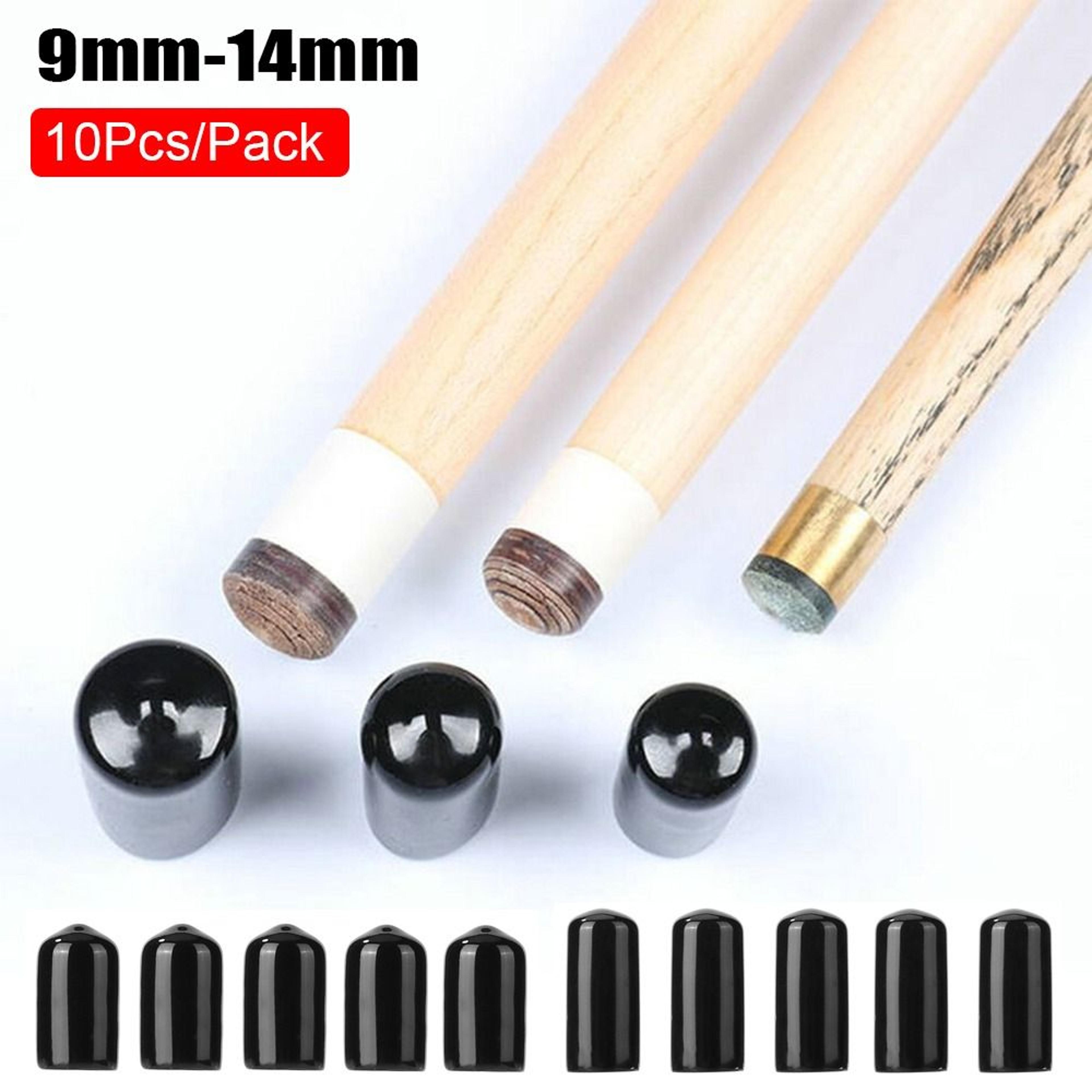 pool cue tip protector case, rubber slip-on protector head cover, billiards snooker ferrule replacement