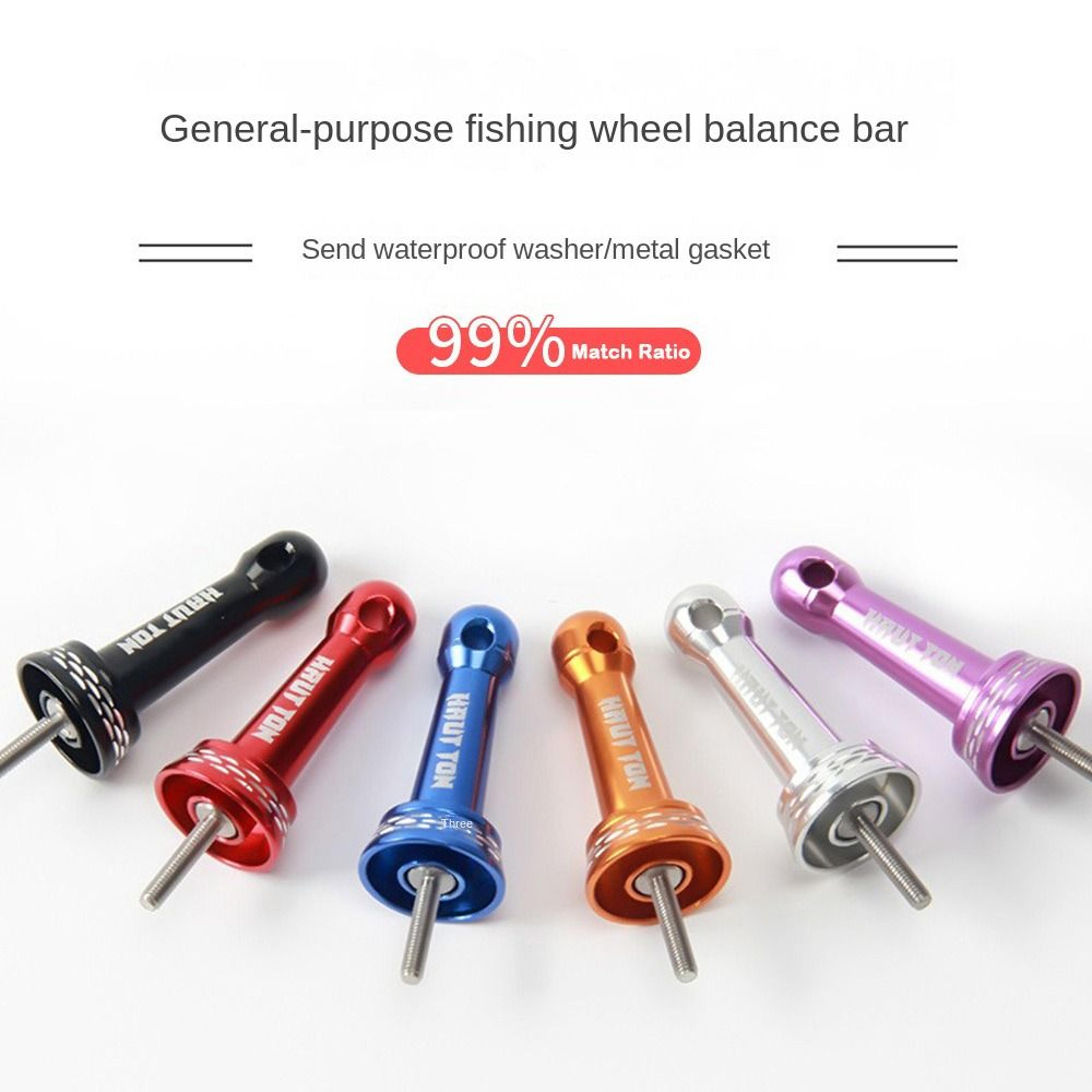 fishing wheel stabilizer bar nut cap, spinning wheels collision avoidance stand metal parts
