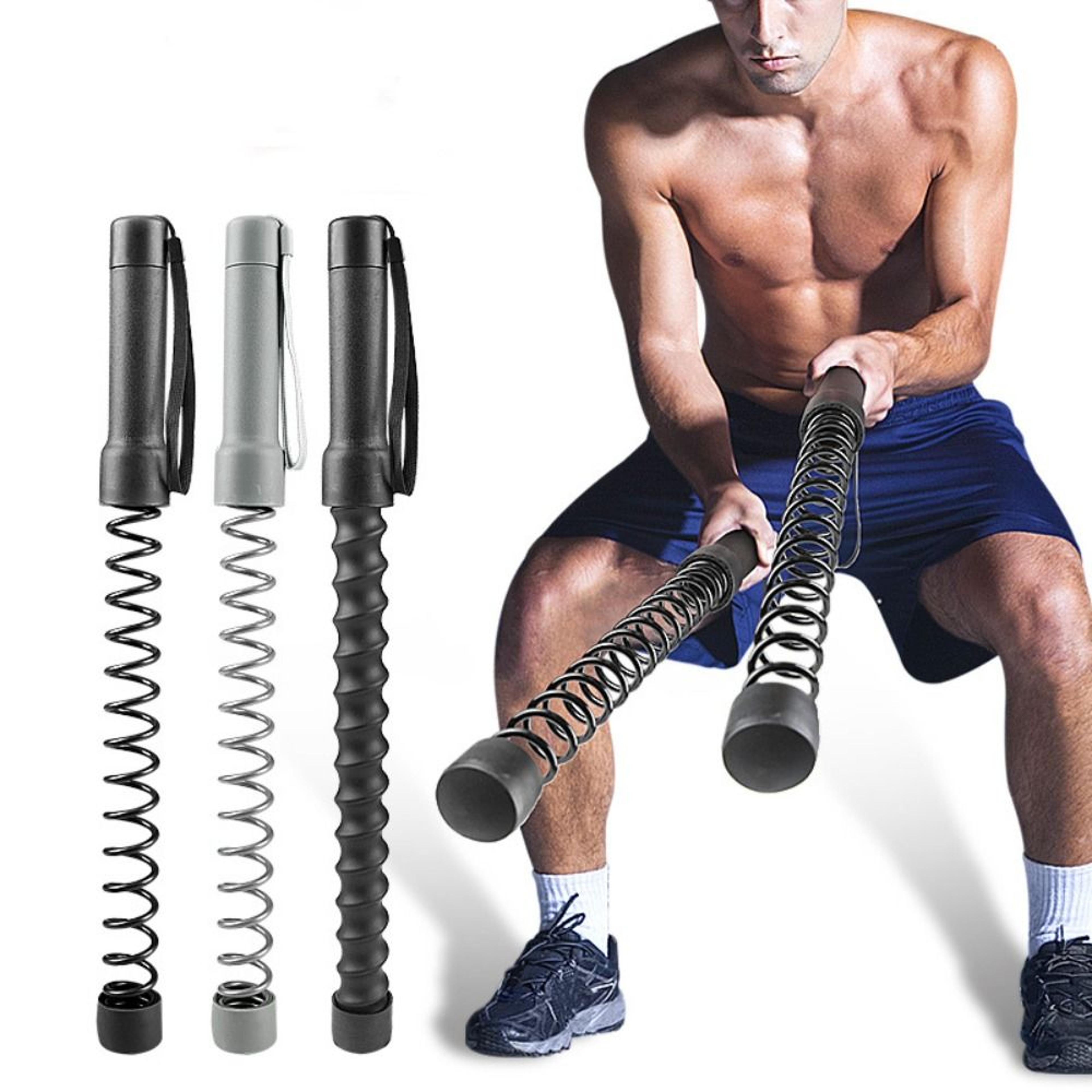 multi-functional fitness high tension spring arm training bar, grip bar for strength training and arm resistance exercis