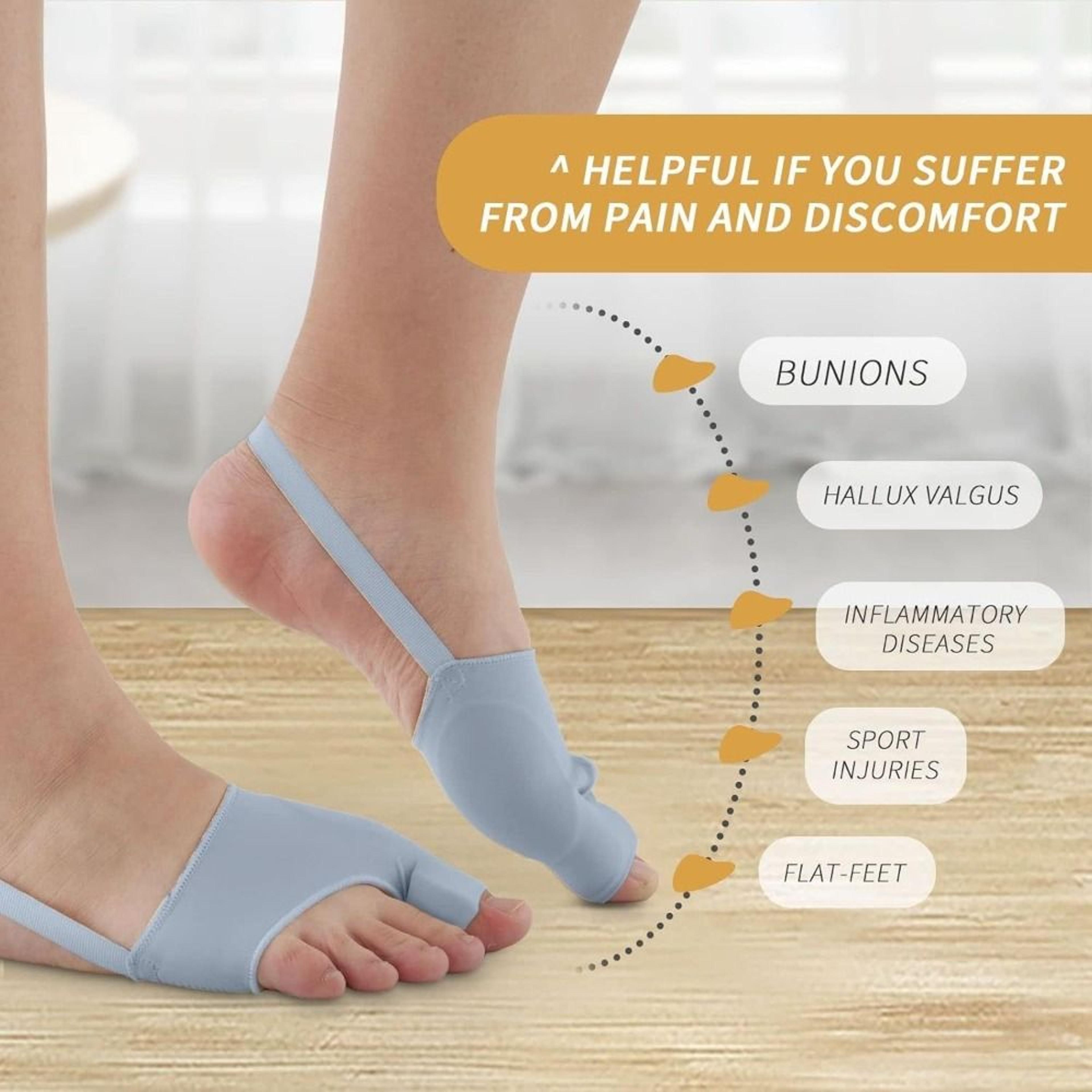 stretchable bunion corrector, non-slip breathable socks for hallux valgus relief