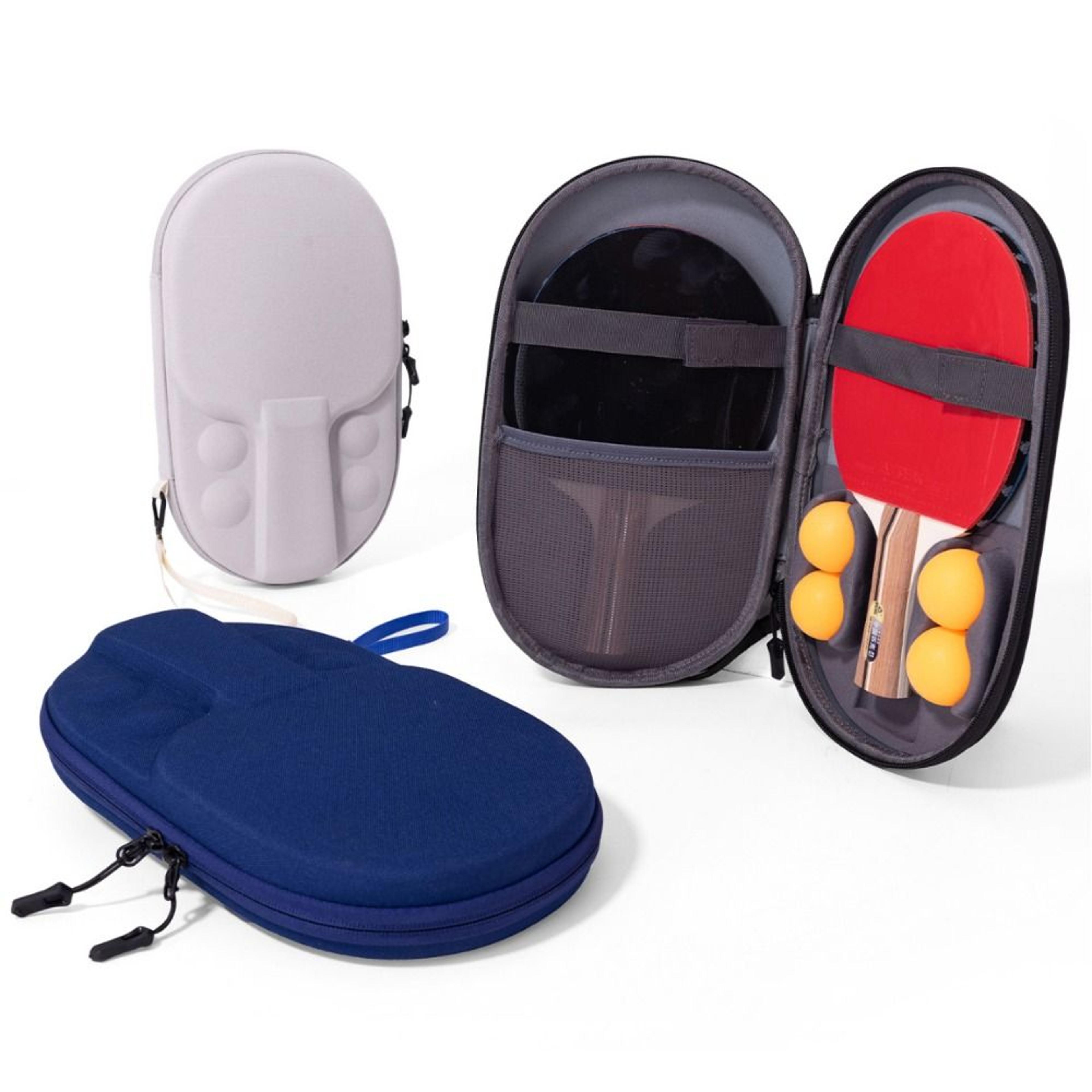 waterproof shockproof ping pong case, new eva table tennis paddle bag with zip pocket protective design