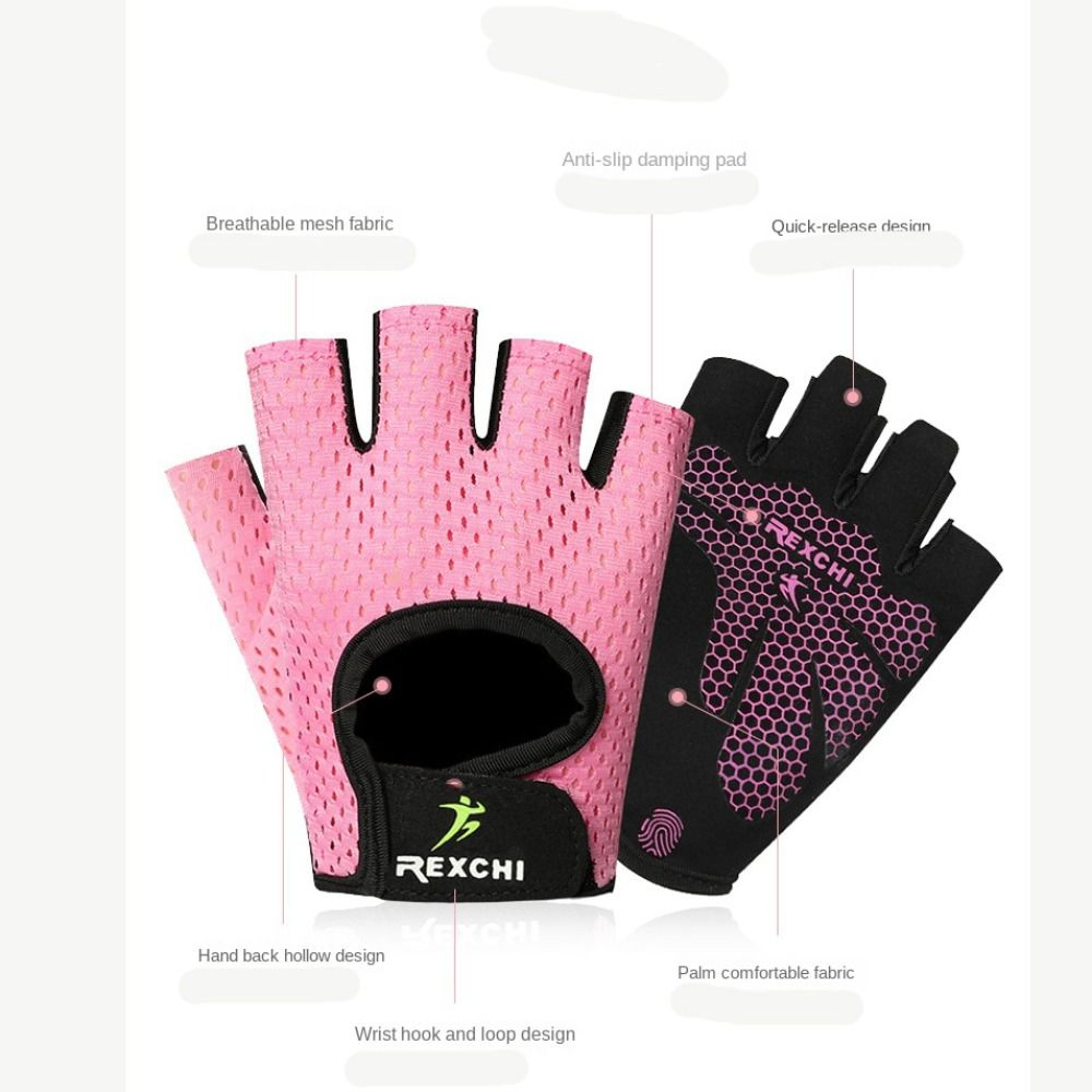 Breathable Silicone HalfFinger Gym Gloves For Fitness SweatProof Yoga Gloves NonSlip Outdoor Gloves 2