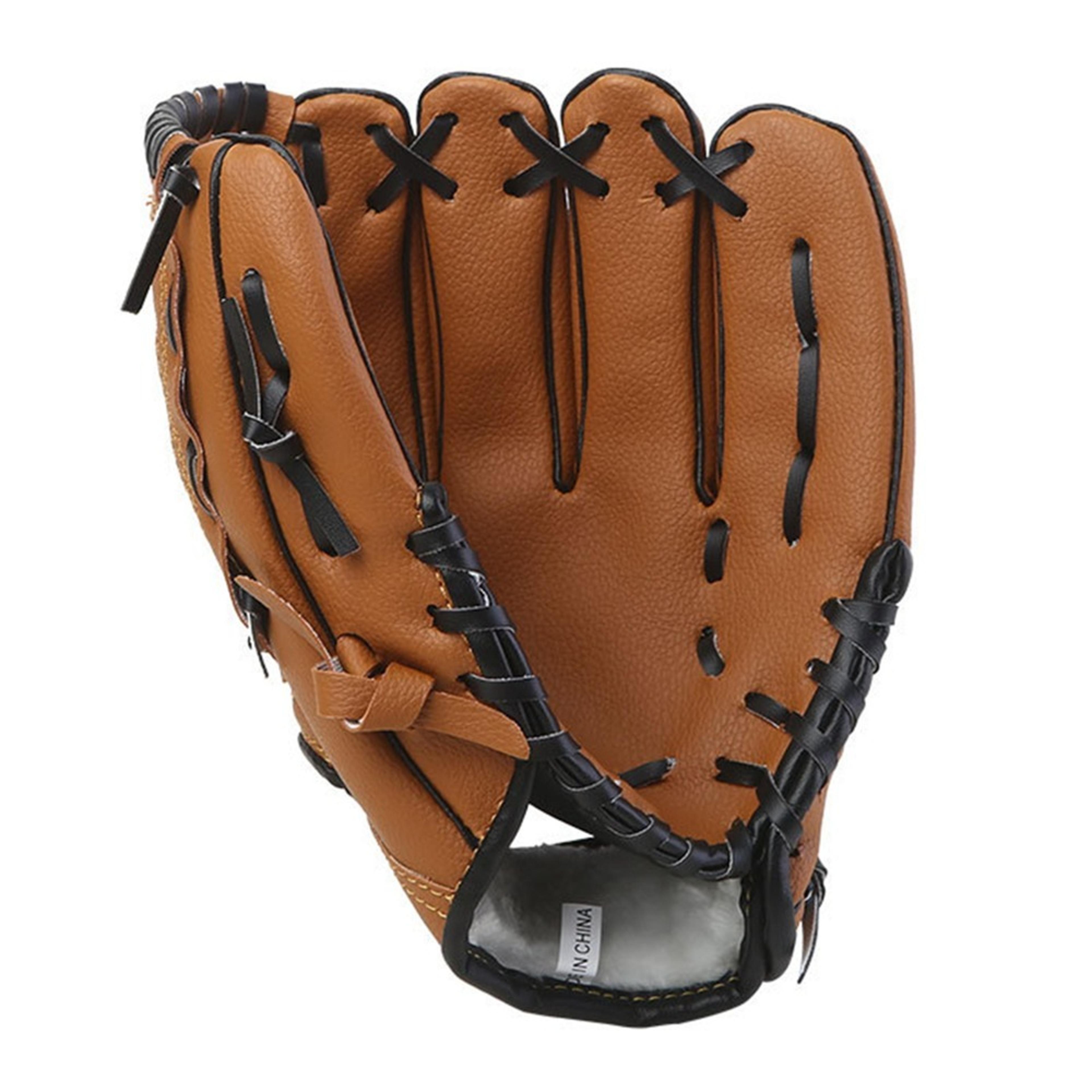 Synthetic Leather Baseball Glove Blue Mitt Rose Red Brown  Black Catcher Gloves For Practice 7