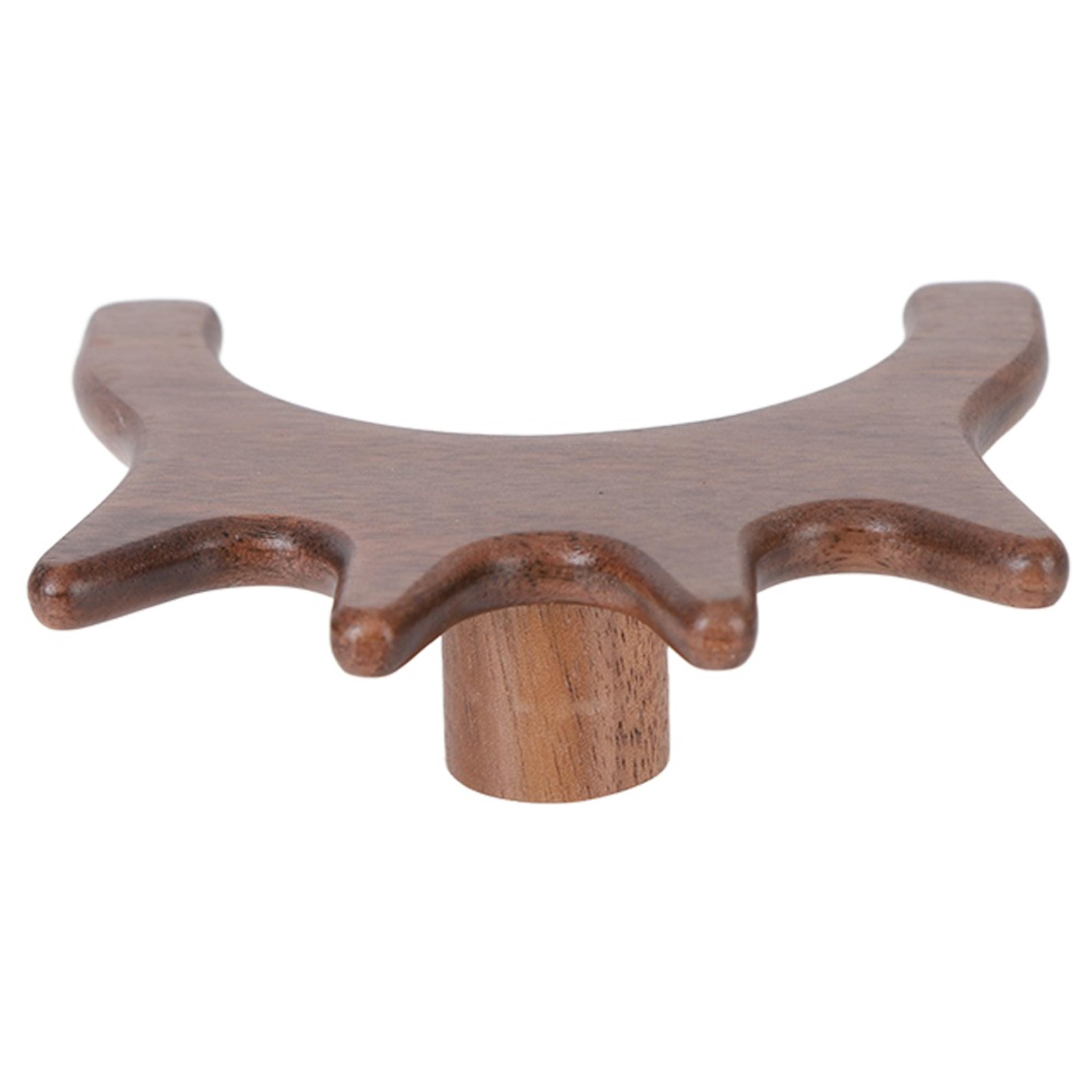 billiards cue stick accessory, high fork walnut wood, wooden pool cue bridge head