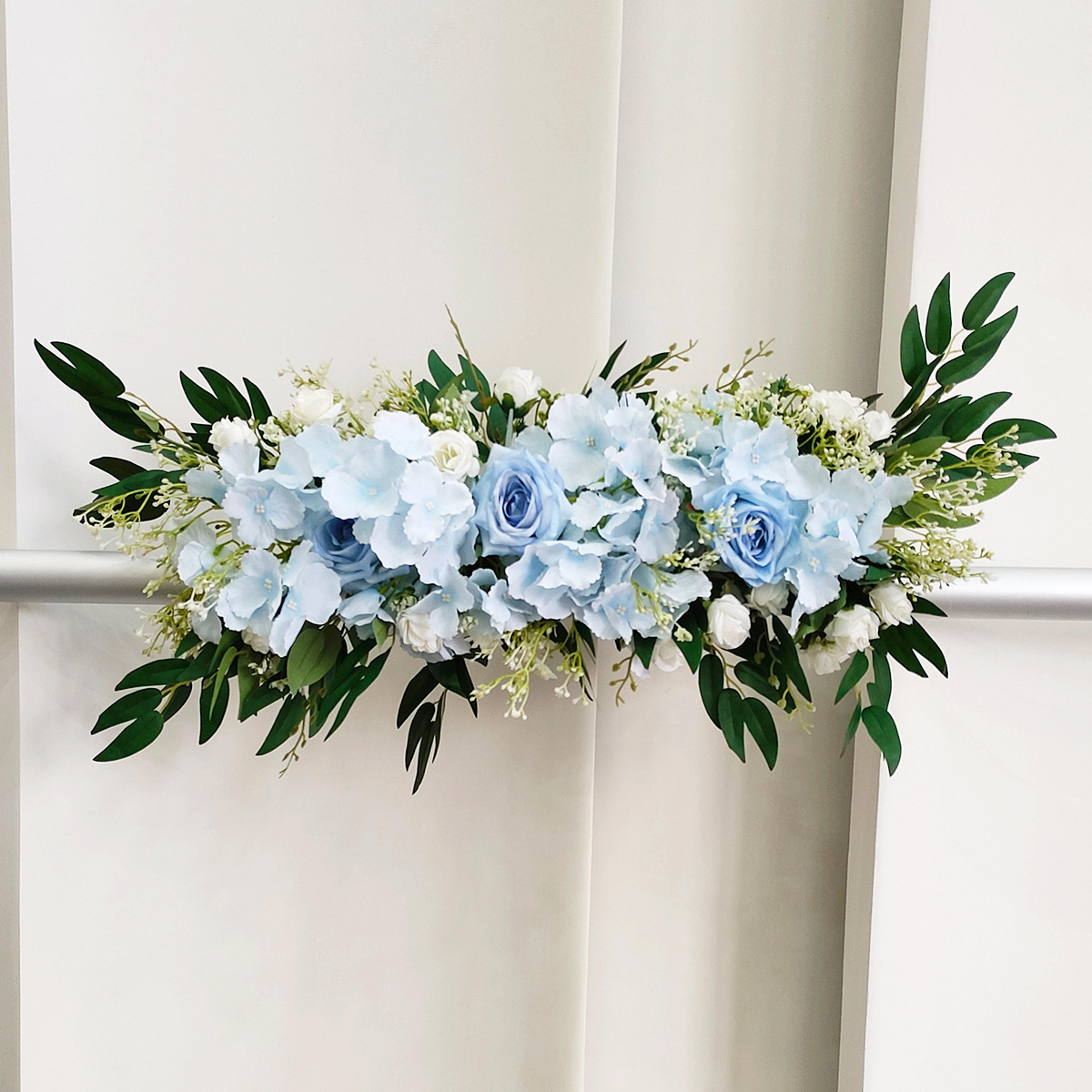wedding artificial flower row, silk flower row wedding arch, table centerpiece floral wall