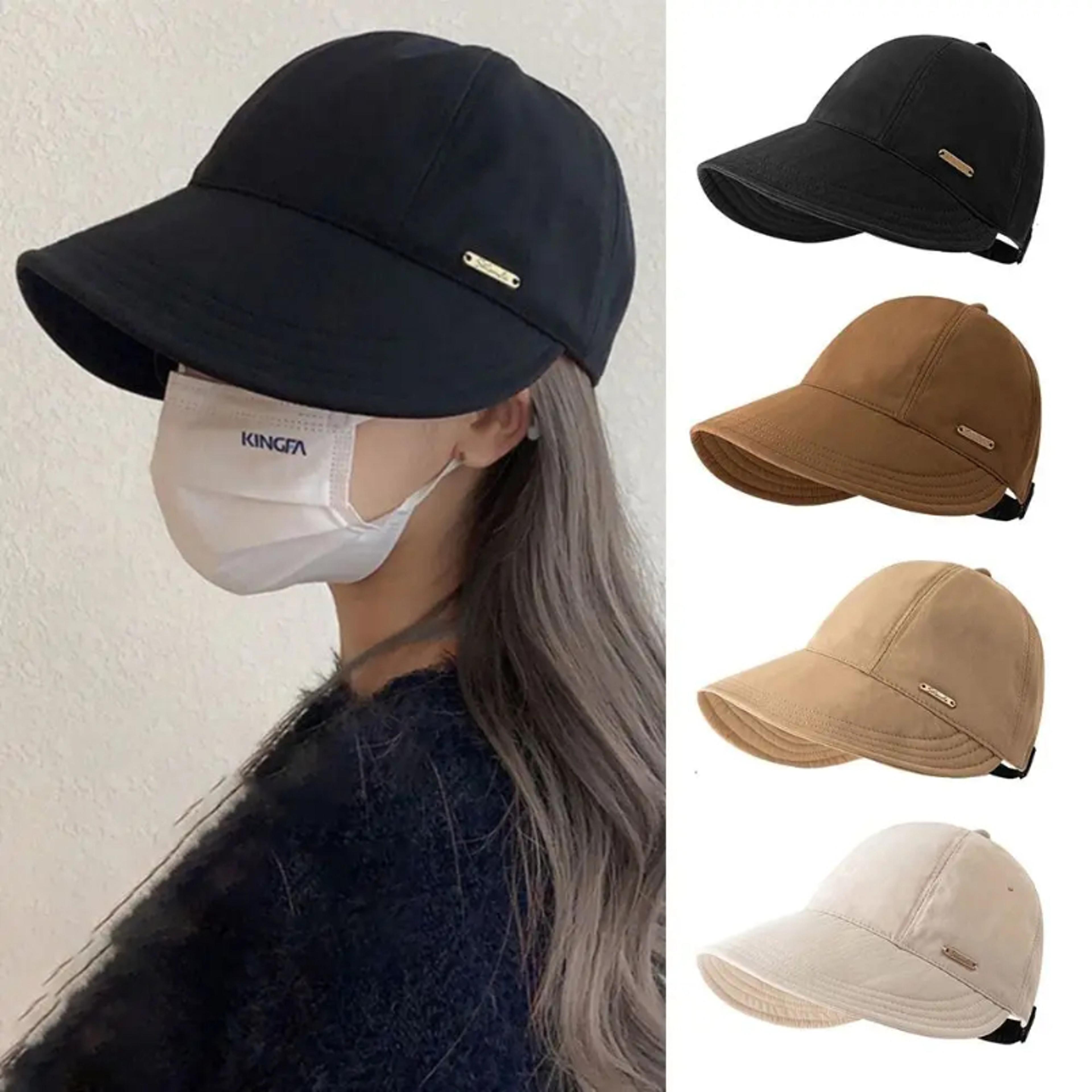 adjustable foldable wide brim sun hat, summer quick-drying fisherman cap for men women