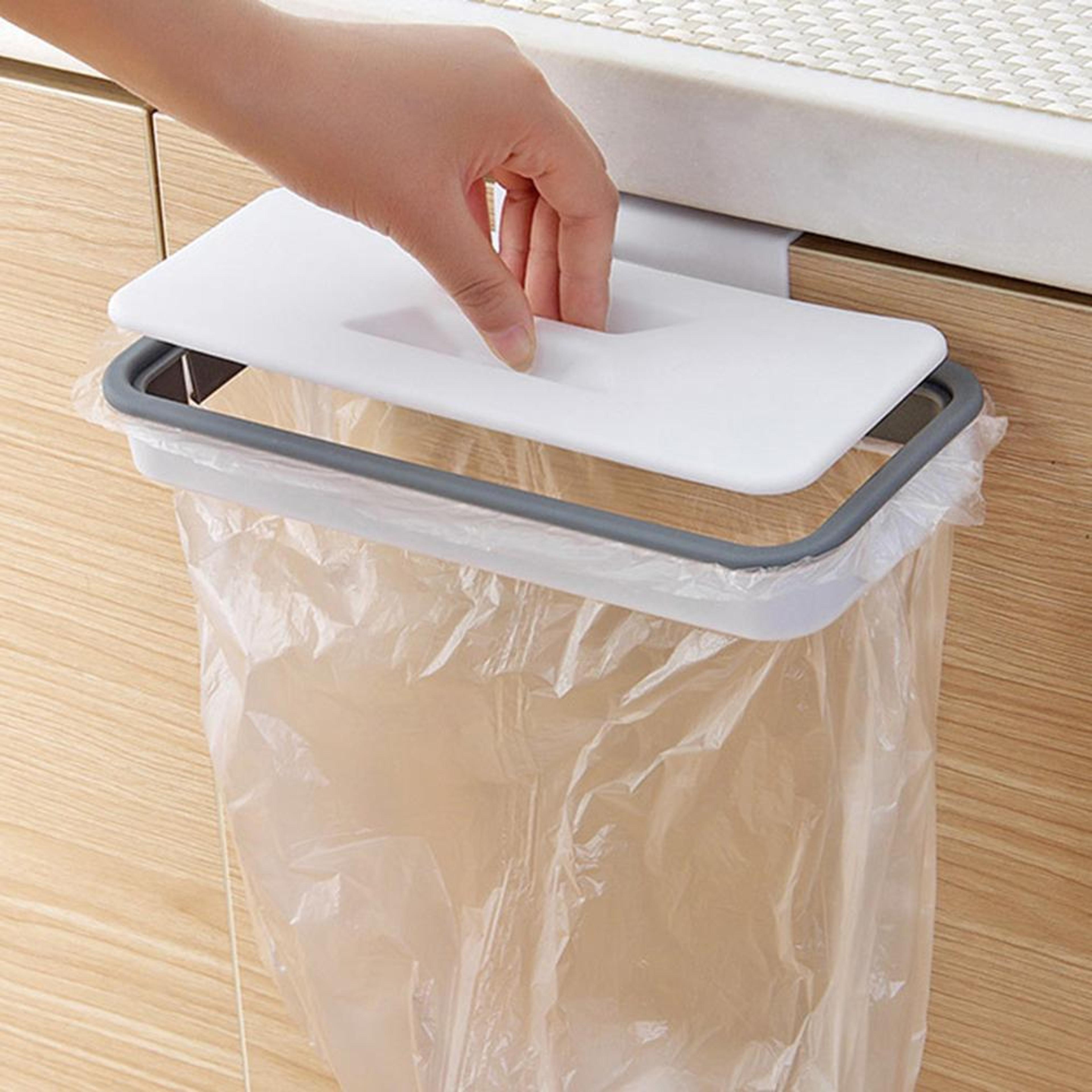 kitchen organizer, portable plastic garbage hanging bag, rack bag hook, dry shelf holder