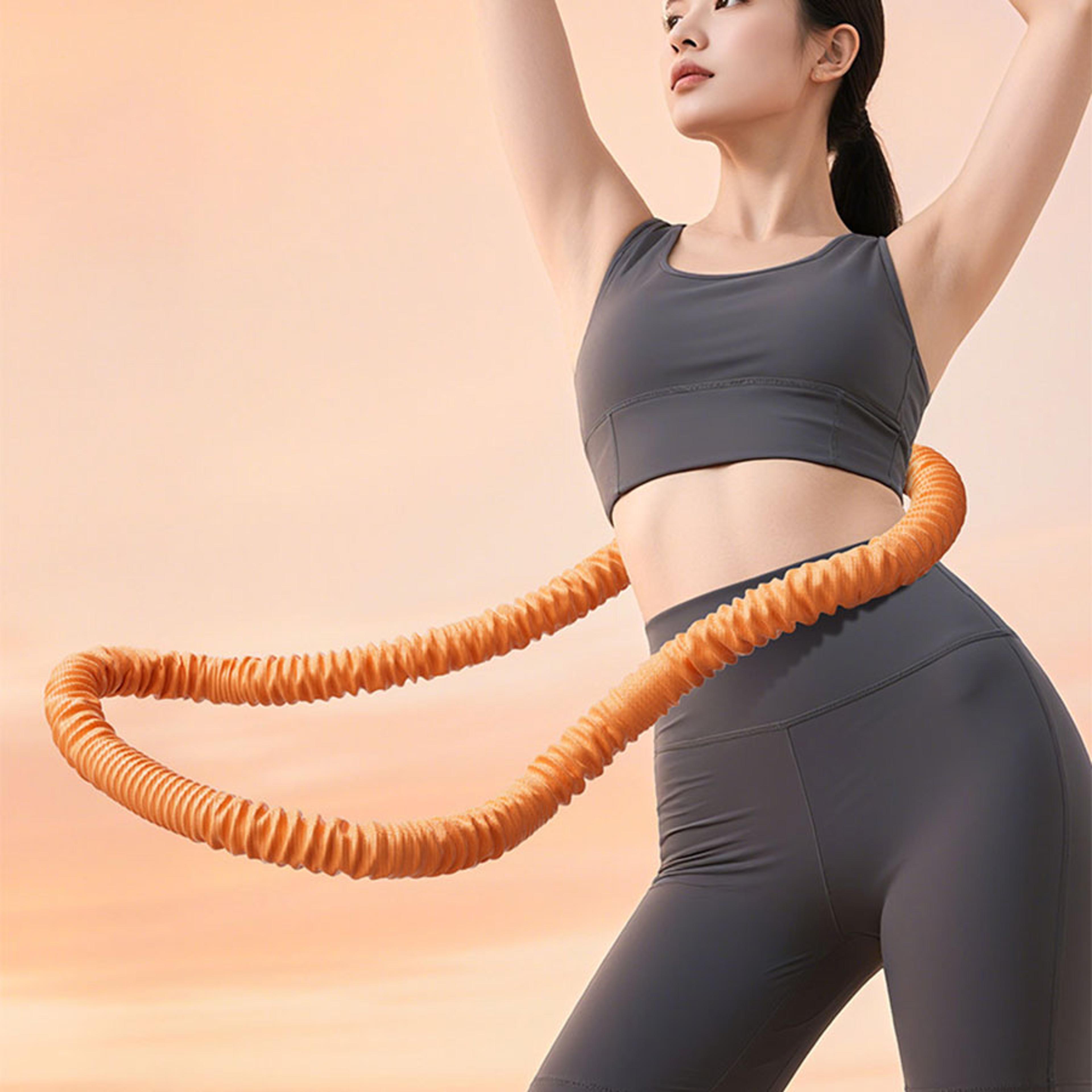 portable exercise ring, fitness circle for waist shaping, soft spring abdominal exercise ring for aerobic workouts