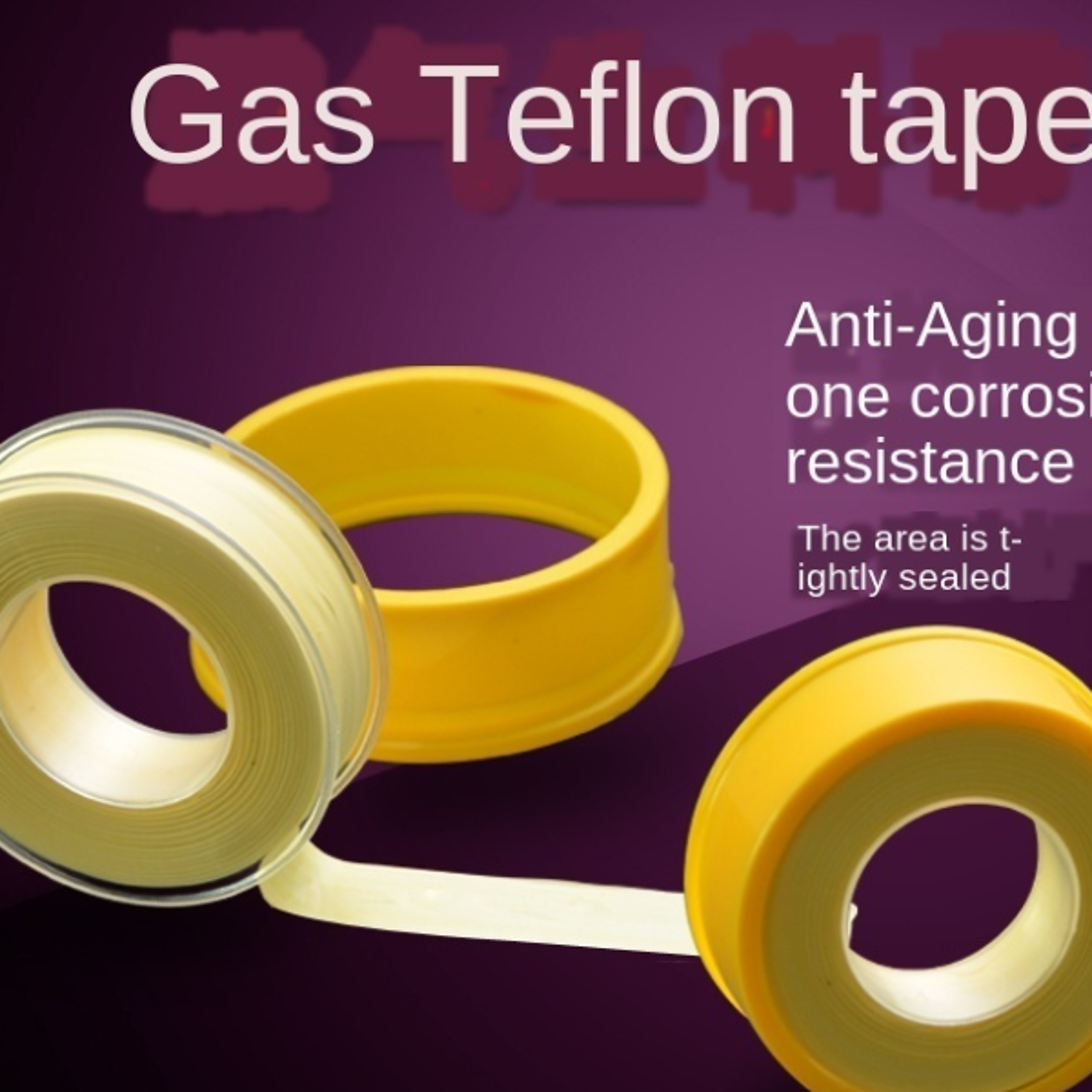 Natural gas joint raw material with household gas oilfree seal with pipe thread connection PTFE raw