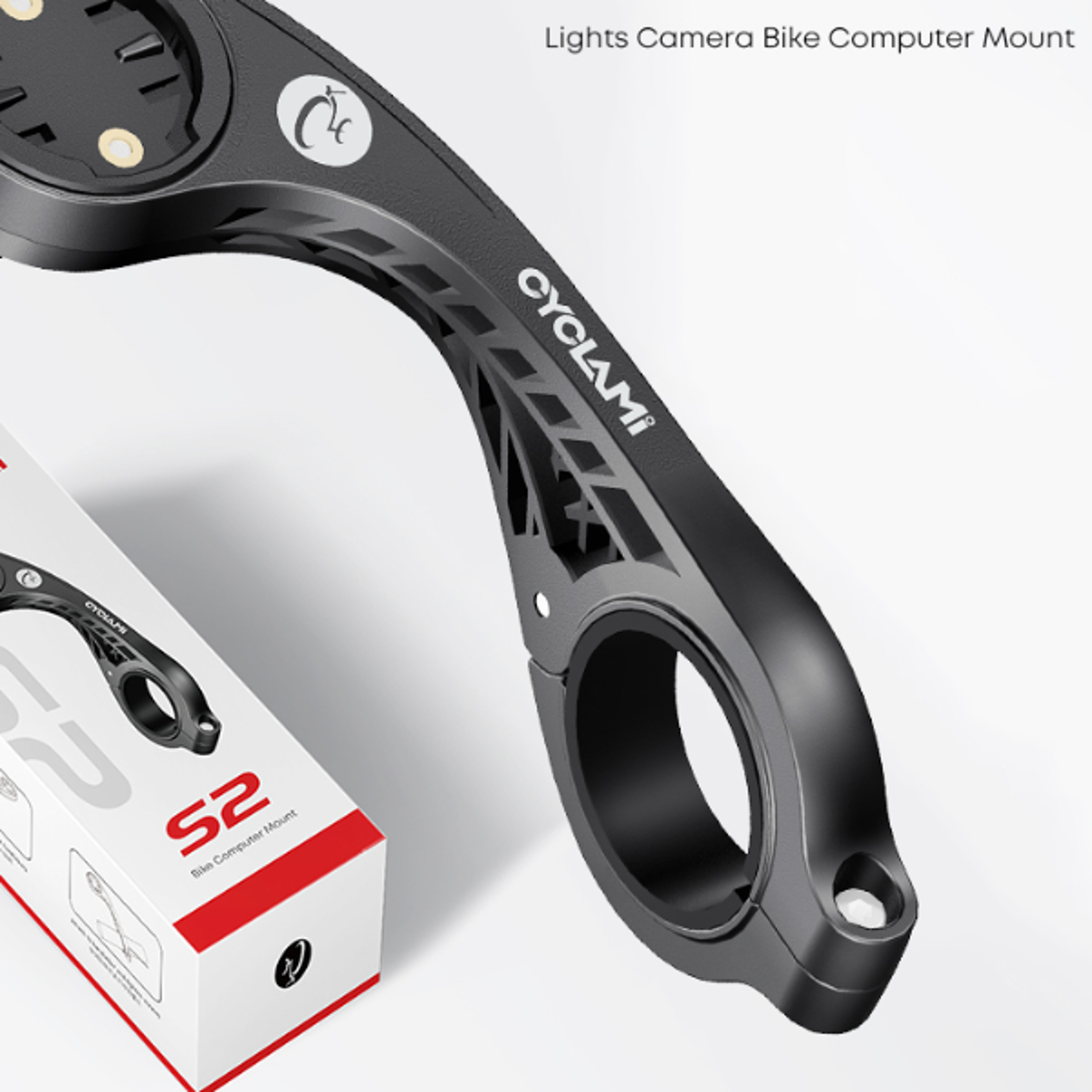 CYCLAMI S2 Bike Computer Mount Mountain Road Bicycle GPS Headlight Holder Bracket Support For GARMI