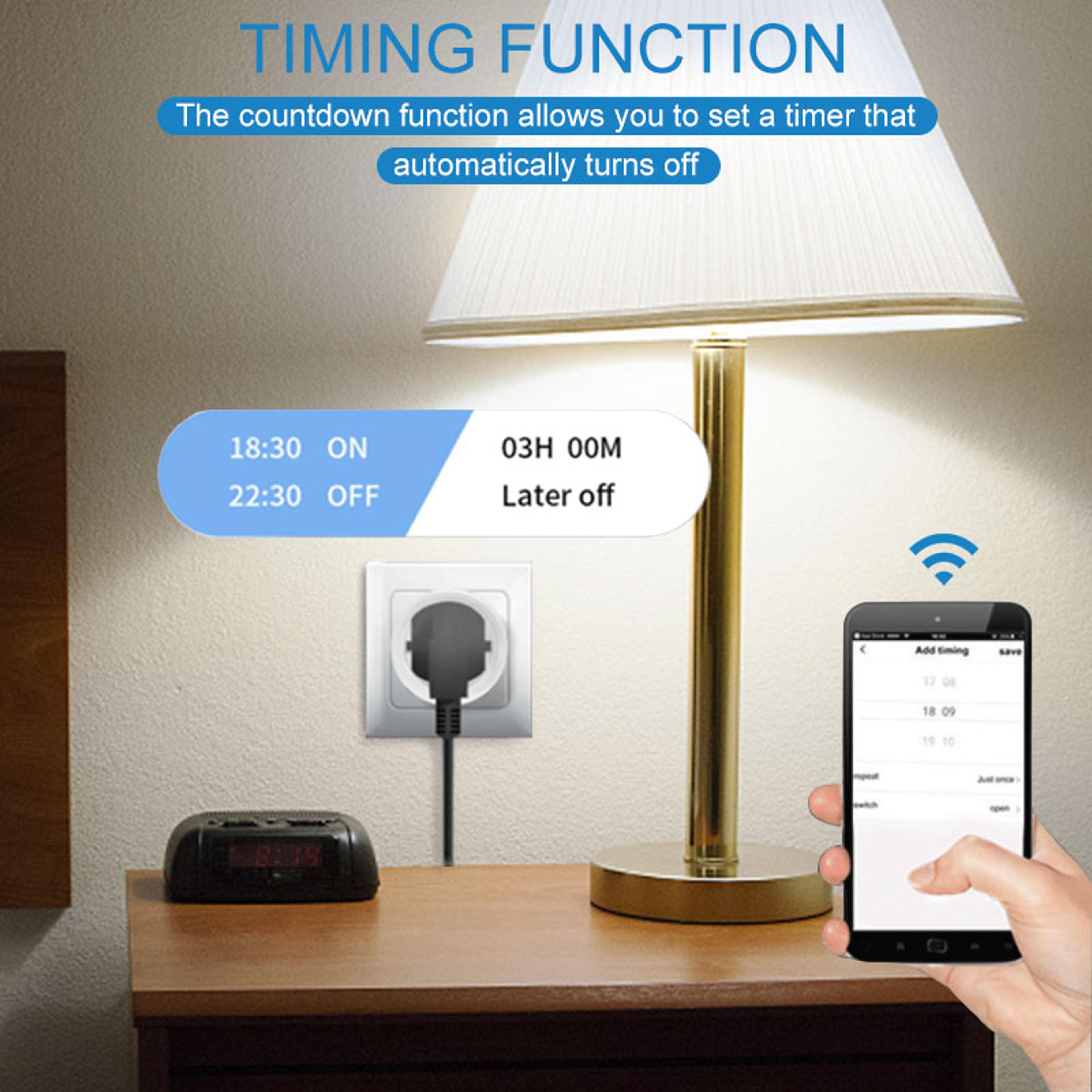 WiFi Smart Power Socket With Voice Control Timing  Energy Saving 4