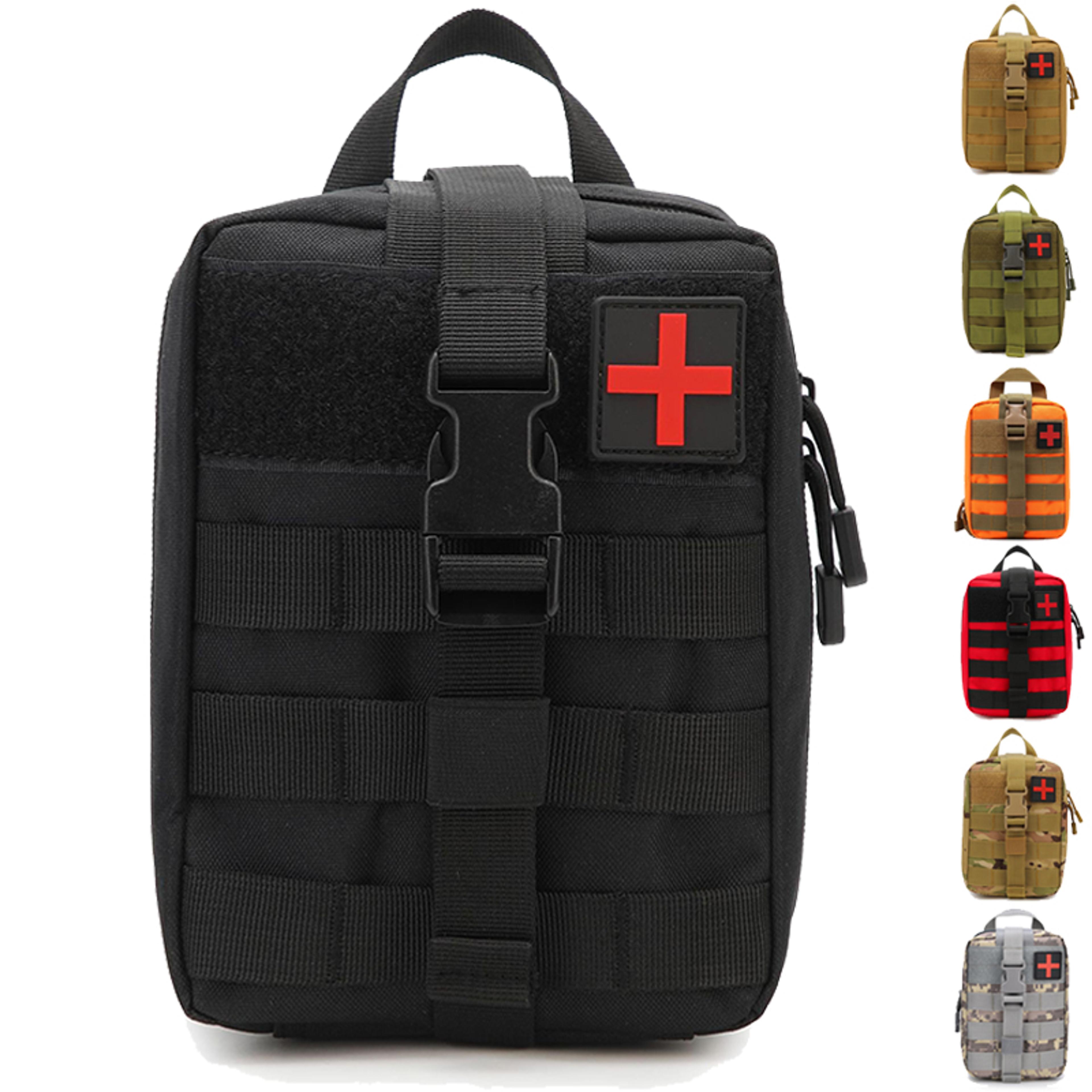 edc tactical waist pack compact emergency medical kit for hiking, camping, and survival